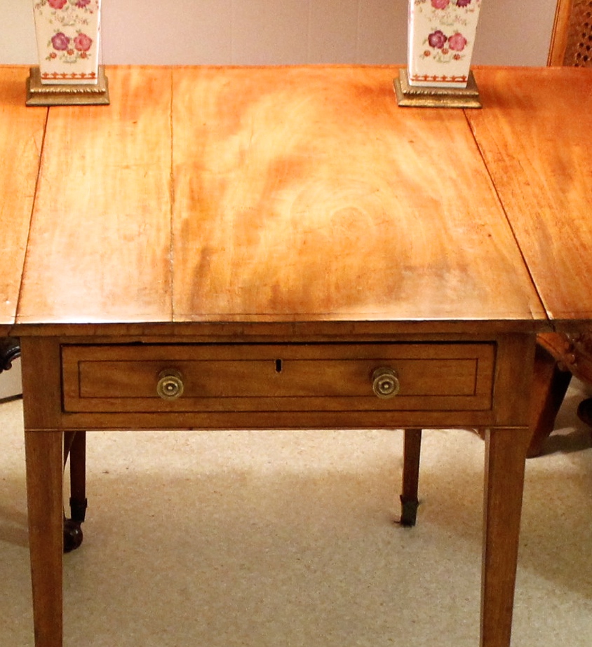 George III Blonde Mahogany Pembroke Table