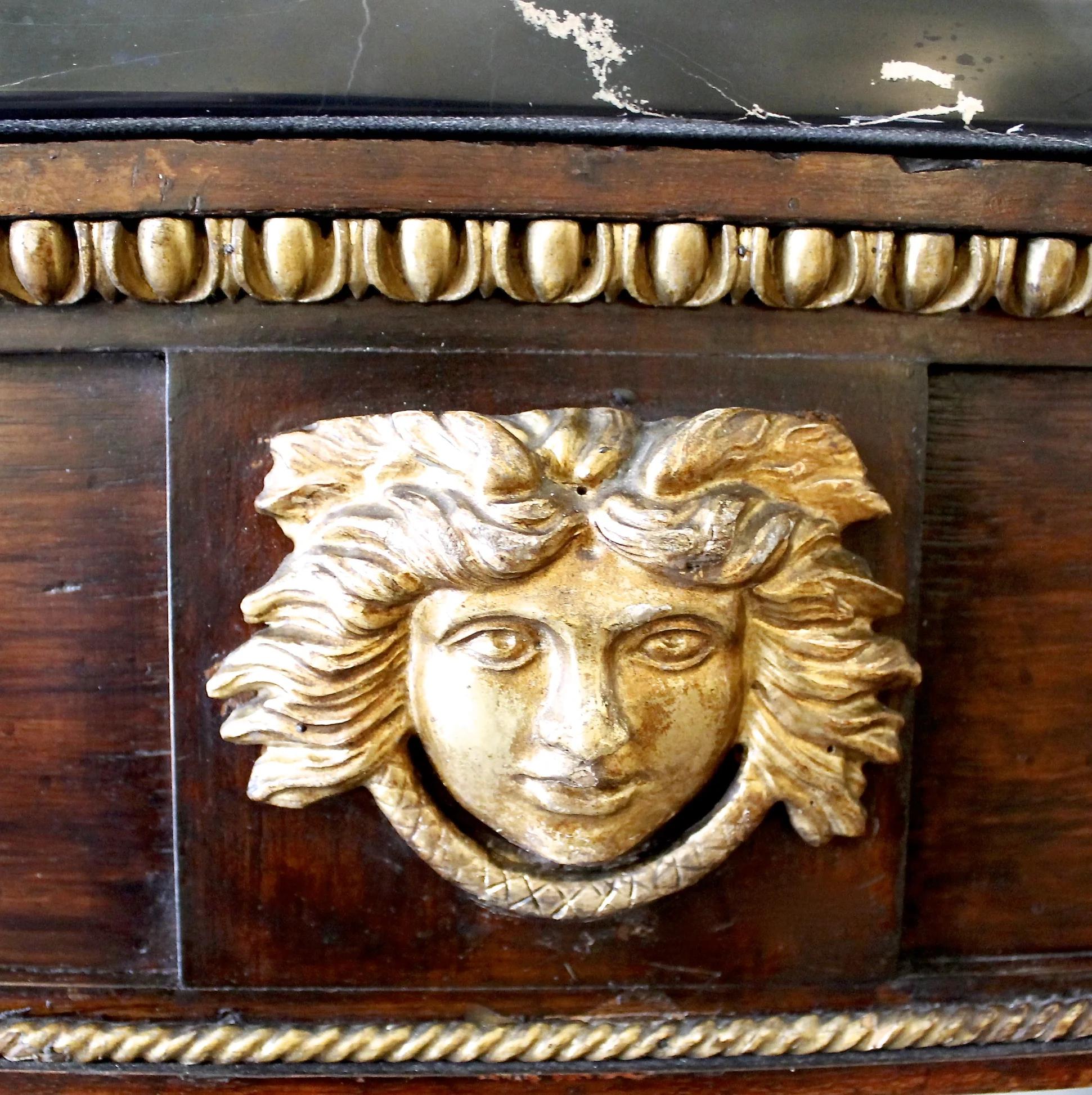 Italian Neoclassical Marble Topped Pier Table, Early 19th Century