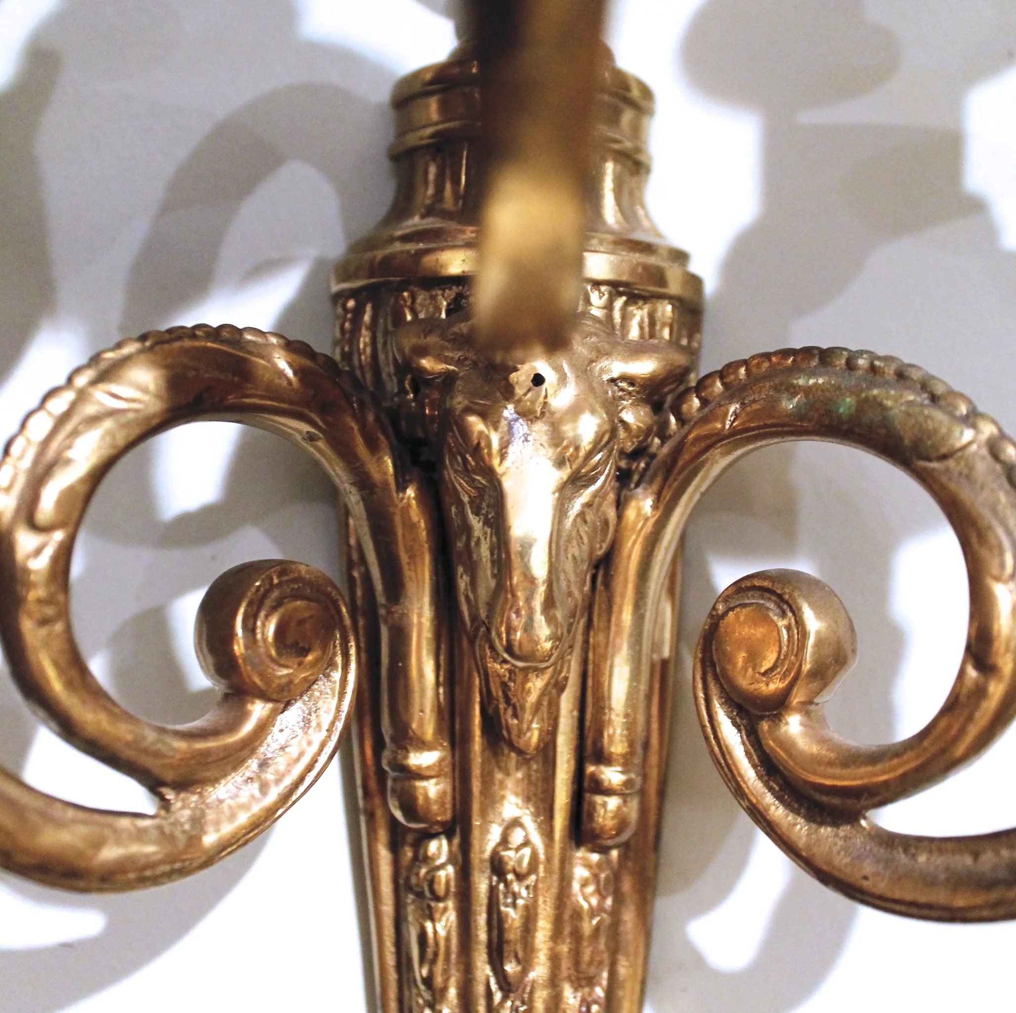 Pair of French Louis LXVI Style Three Light Sconces