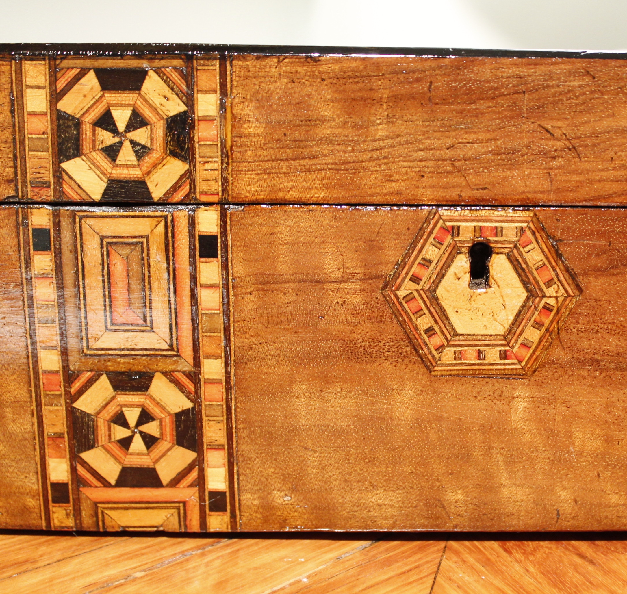 English Tunbridge Ware Marquetry Box
