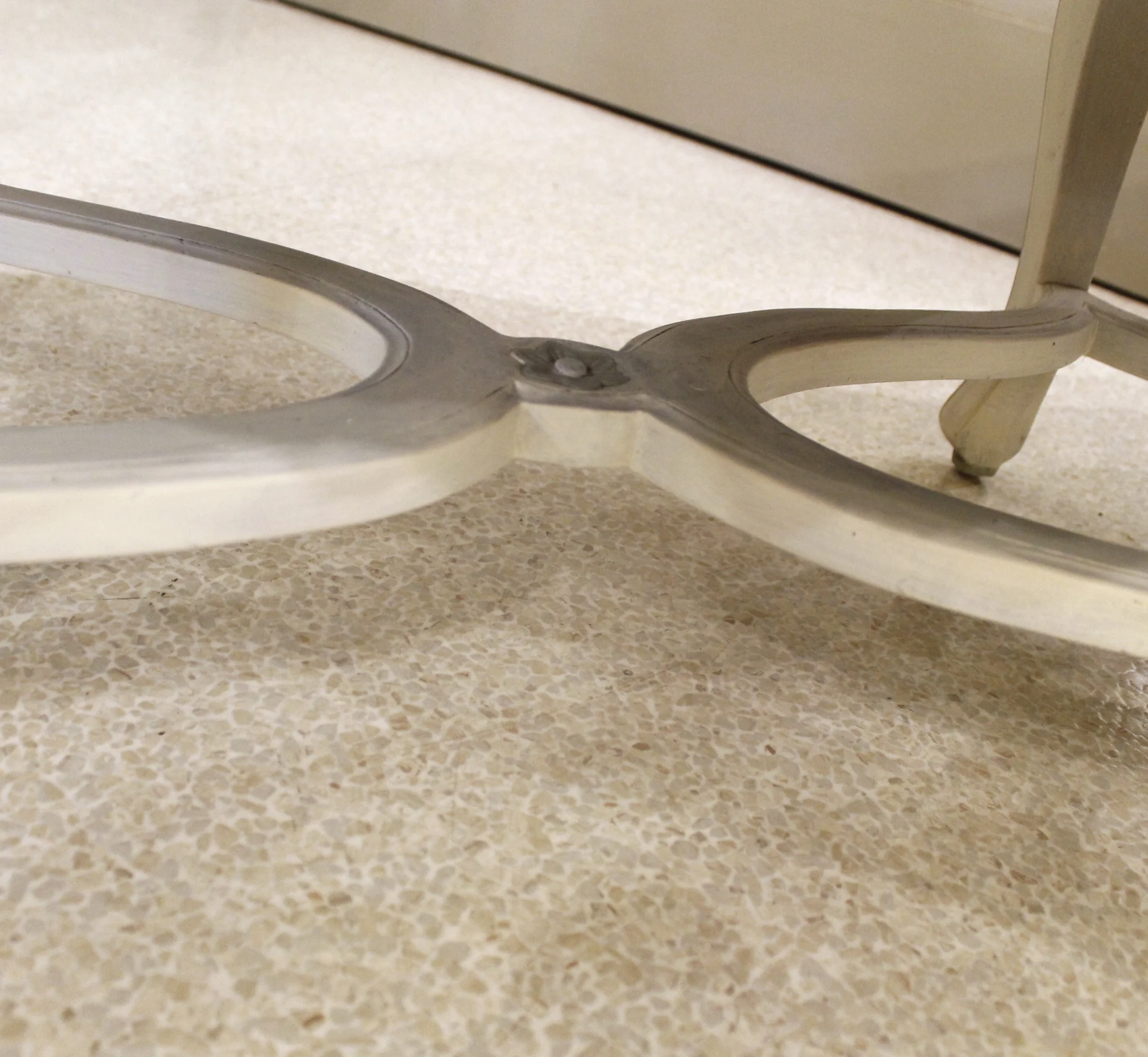 French Régence Style Painted Upholstered Bench