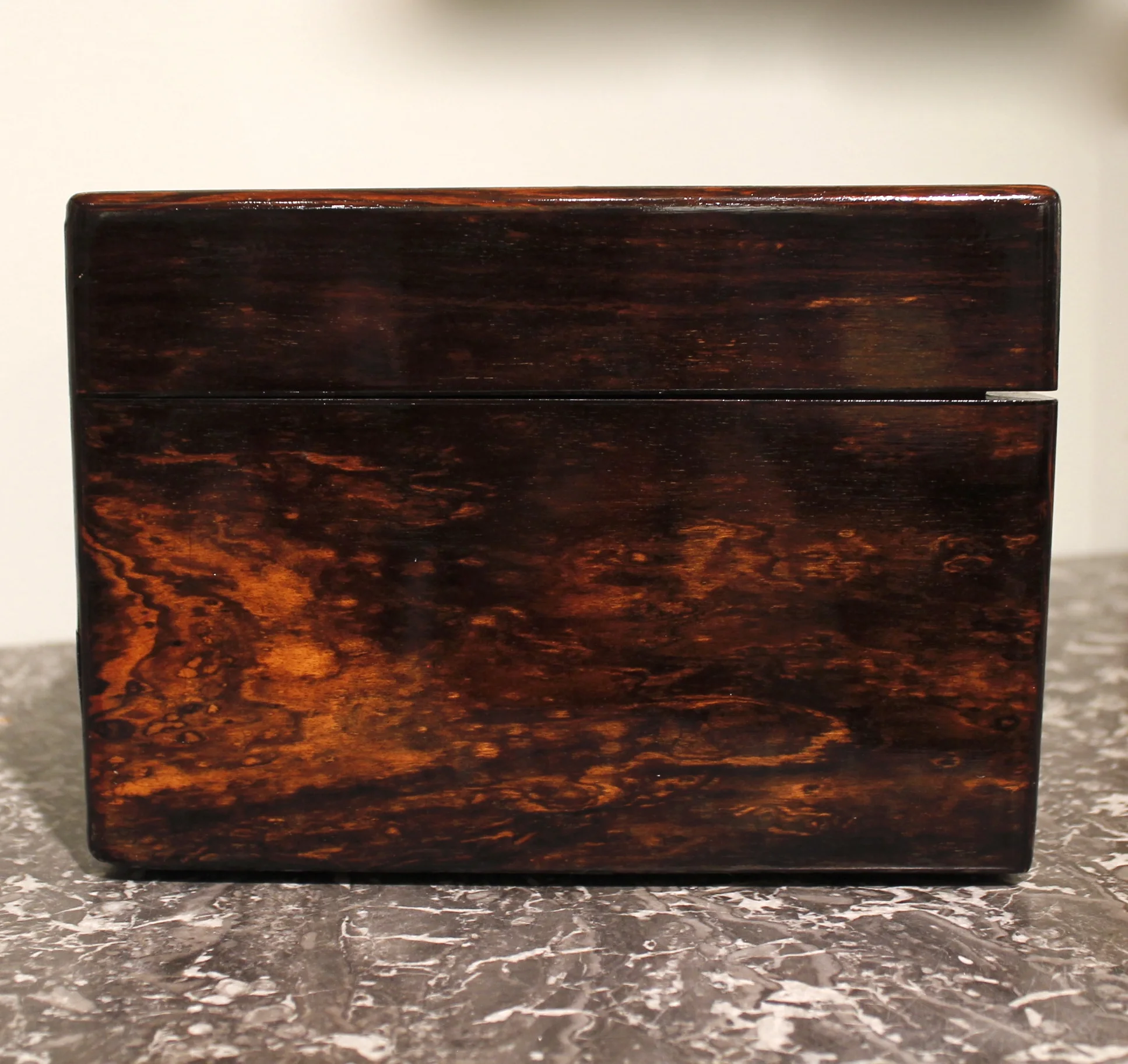English Calamander Jewelry Box, 19th Century