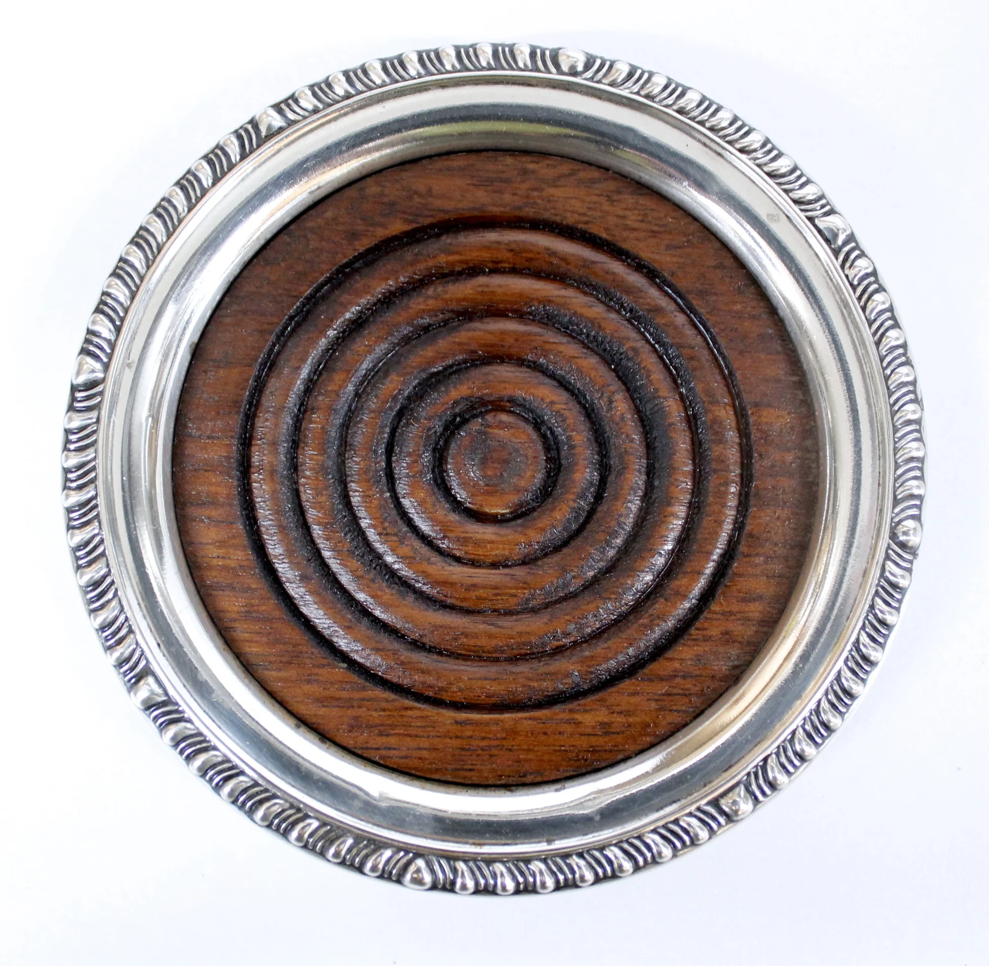 Sterling and Mahogany Coasters