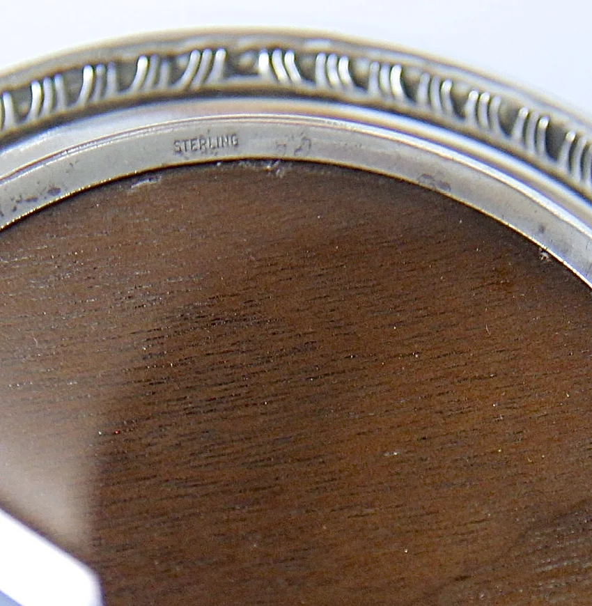 Sterling and Mahogany Coasters