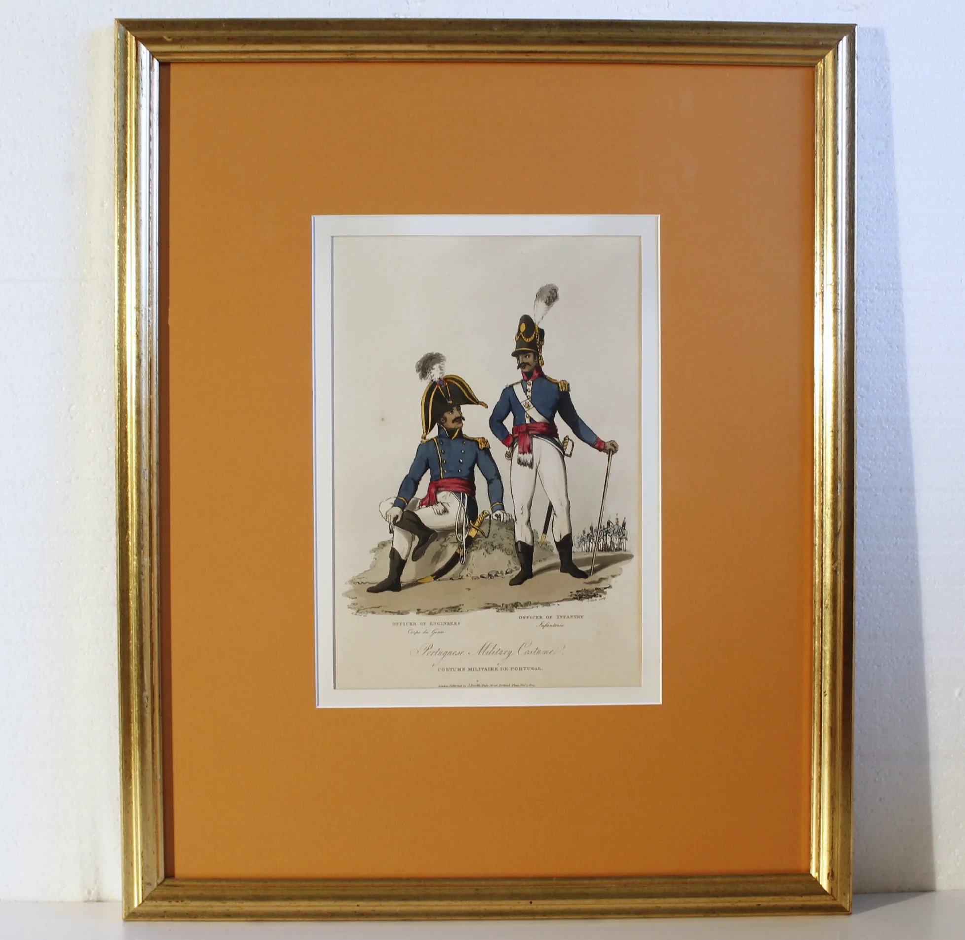 Napoleonic Era European Military Regimental Costume Prints (1809)- Portuguese