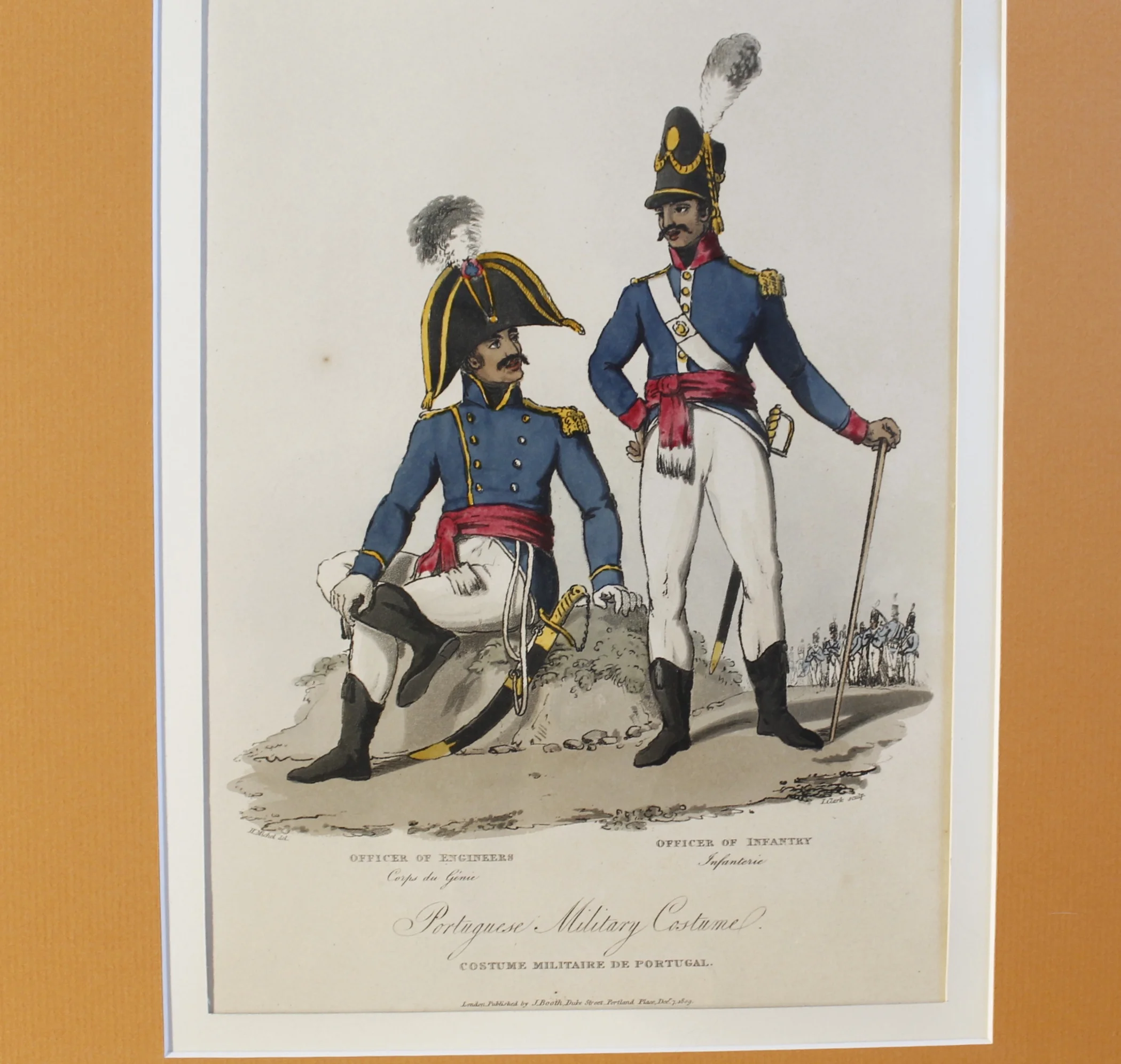 Napoleonic Era European Military Regimental Costume Prints (1809