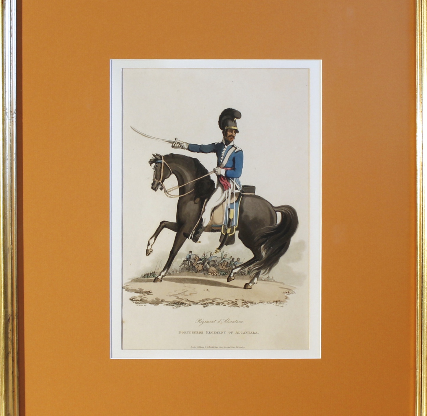 Napoleonic Era European Military Regimental Costume Prints (1809)- Portuguese