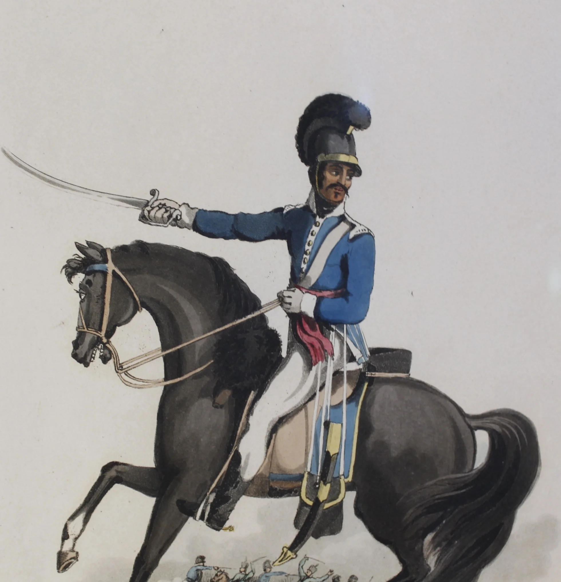 Napoleonic Era European Military Regimental Costume Prints (1809)- Portuguese