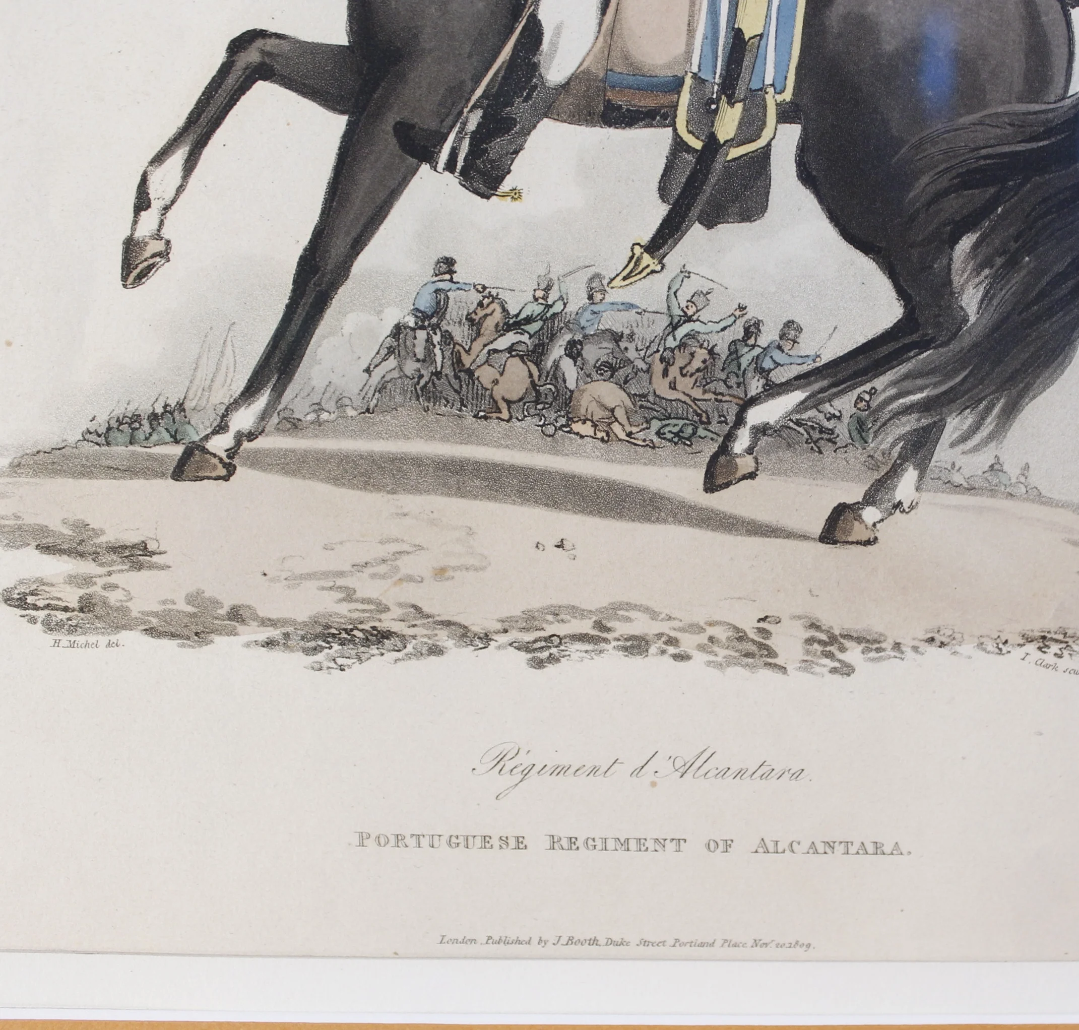 Napoleonic Era European Military Regimental Costume Prints (1809)- Portuguese