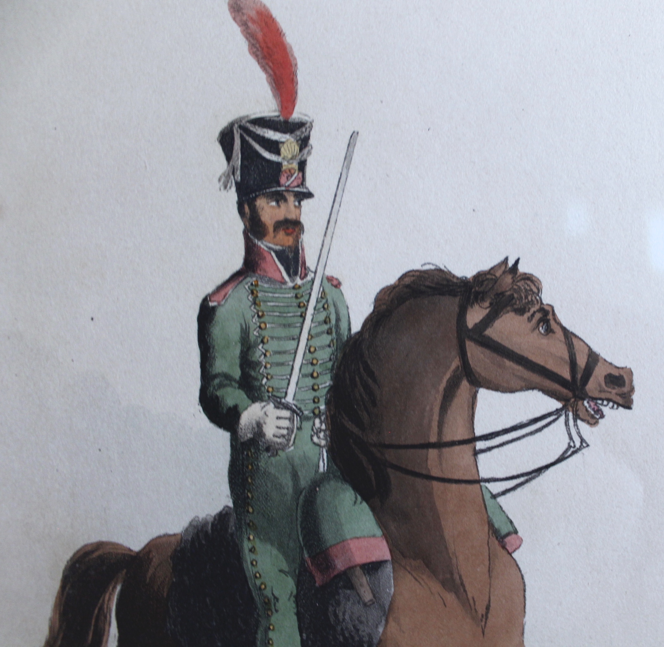 Napoleonic Era European Military Regimental Costume Prints (1809) - Spanish and Portuguese