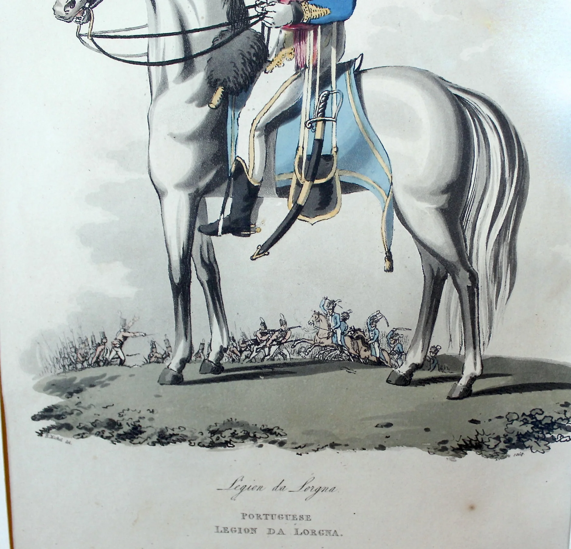 Napoleonic Era European Military Regimental Costume Prints (1809) - Spanish and Portuguese