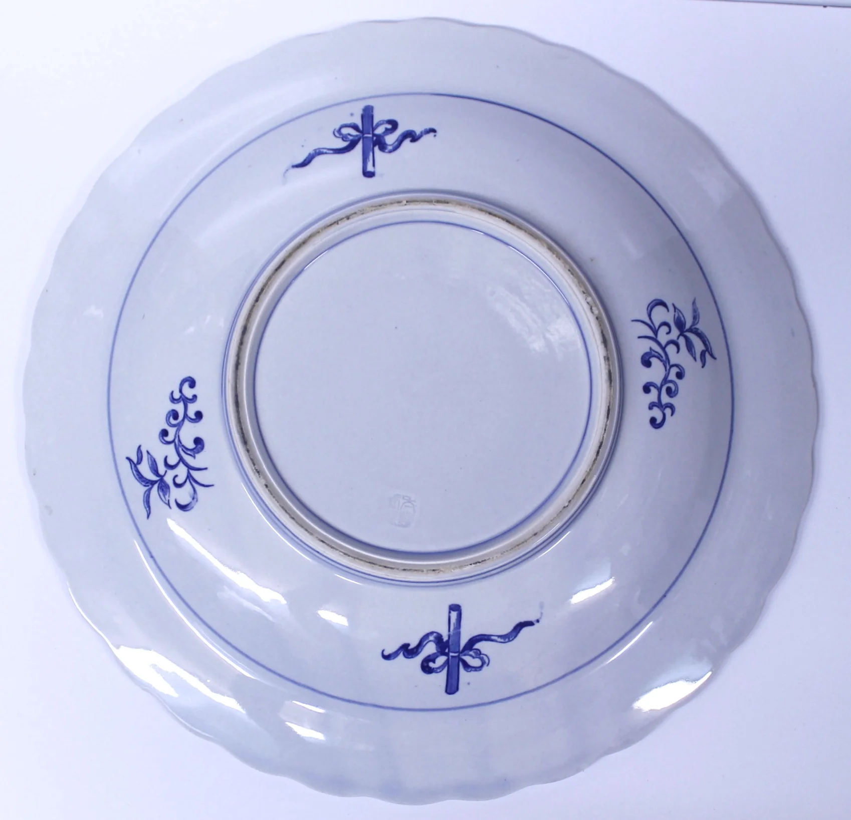 Clobbered Imari Porcelain Charger with Landscape