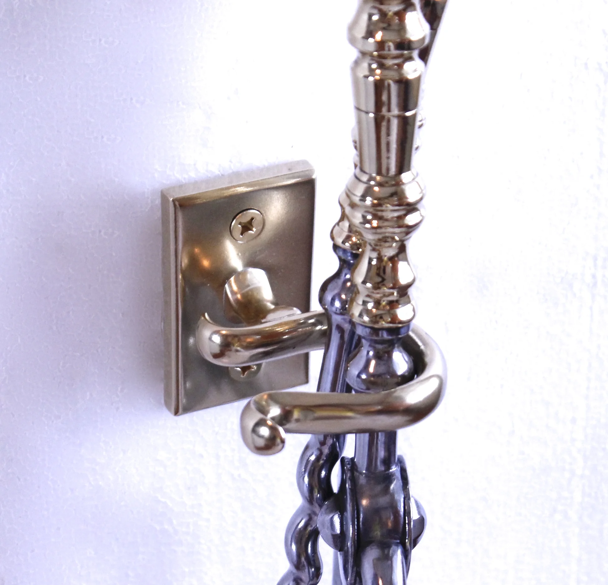 Brass Fireplace Firetool Hook