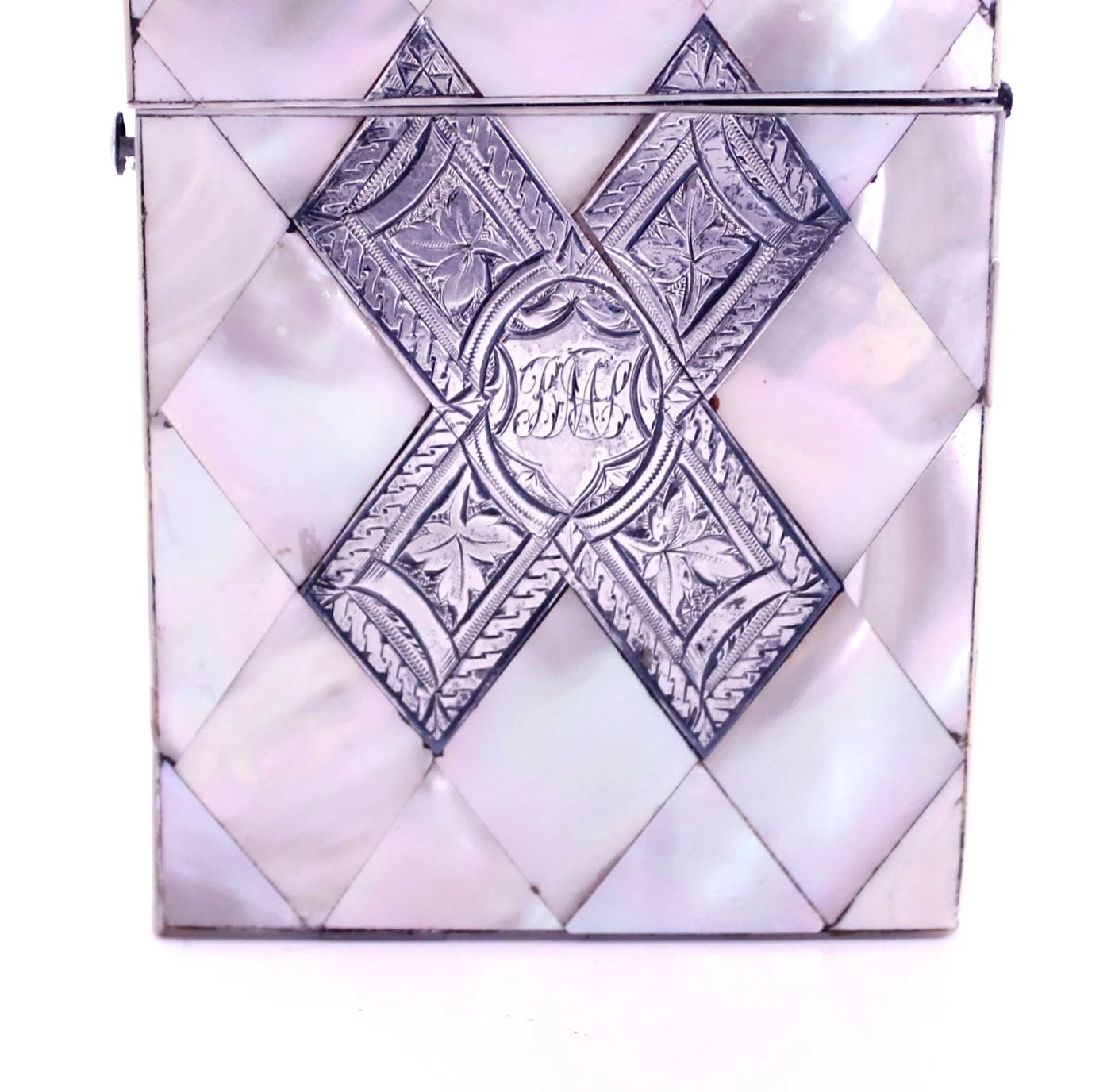 Mother of Pearl Marquetry Card Case