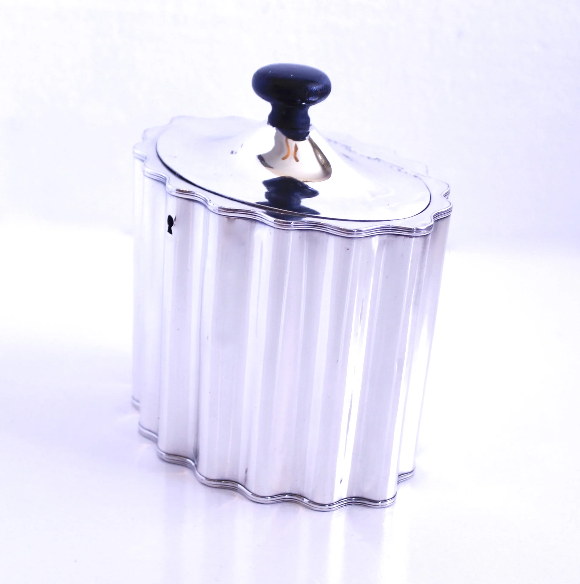 Georgian Silver Plate Tea Caddy