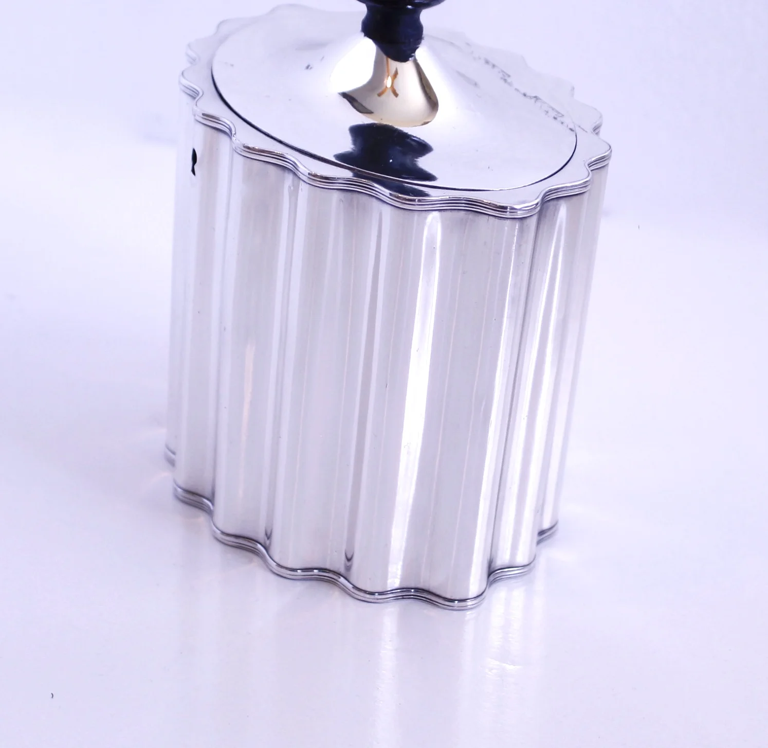Georgian Silver Plate Tea Caddy