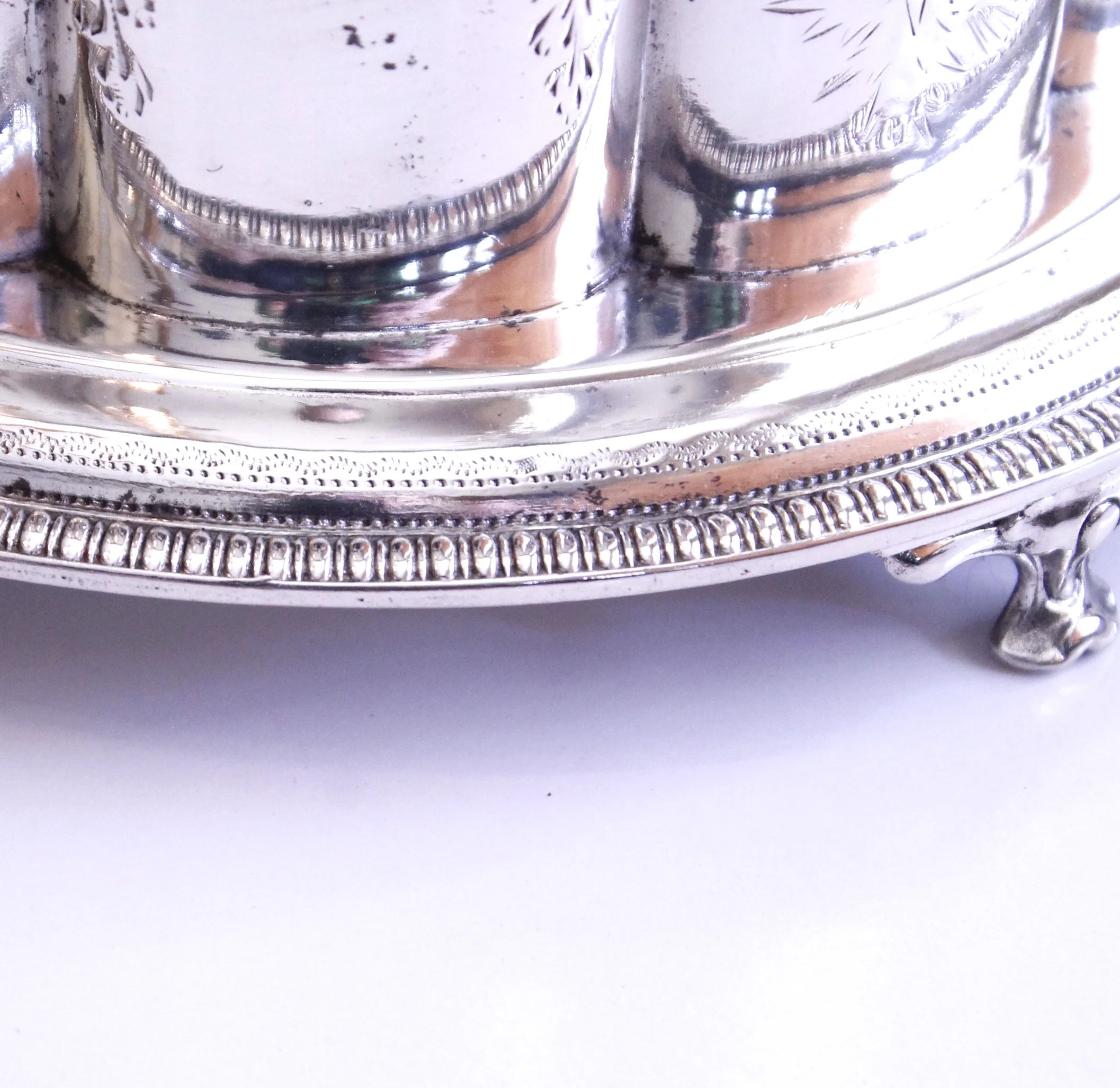 Silver Plate Sheffield Biscuit Box