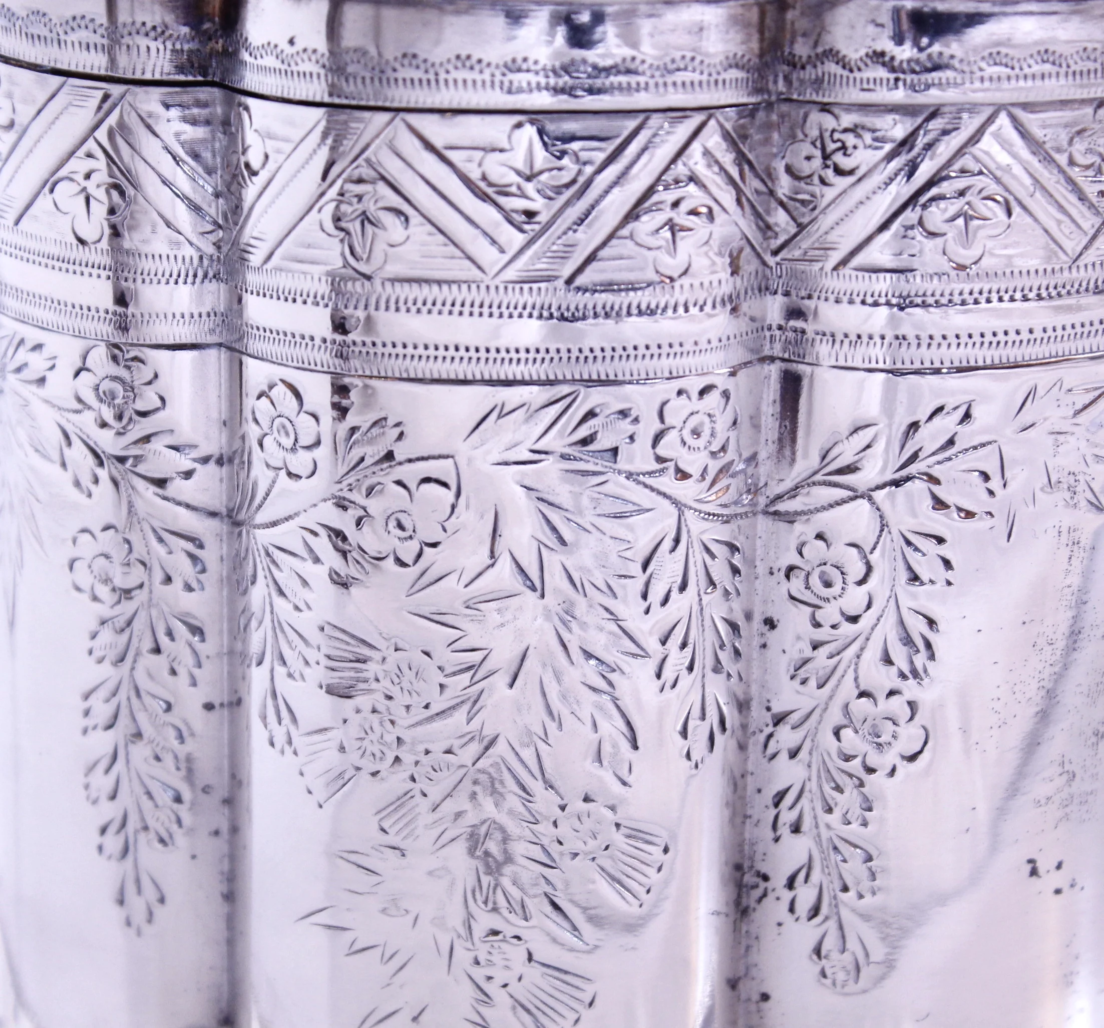 Silver Plate Sheffield Biscuit Box