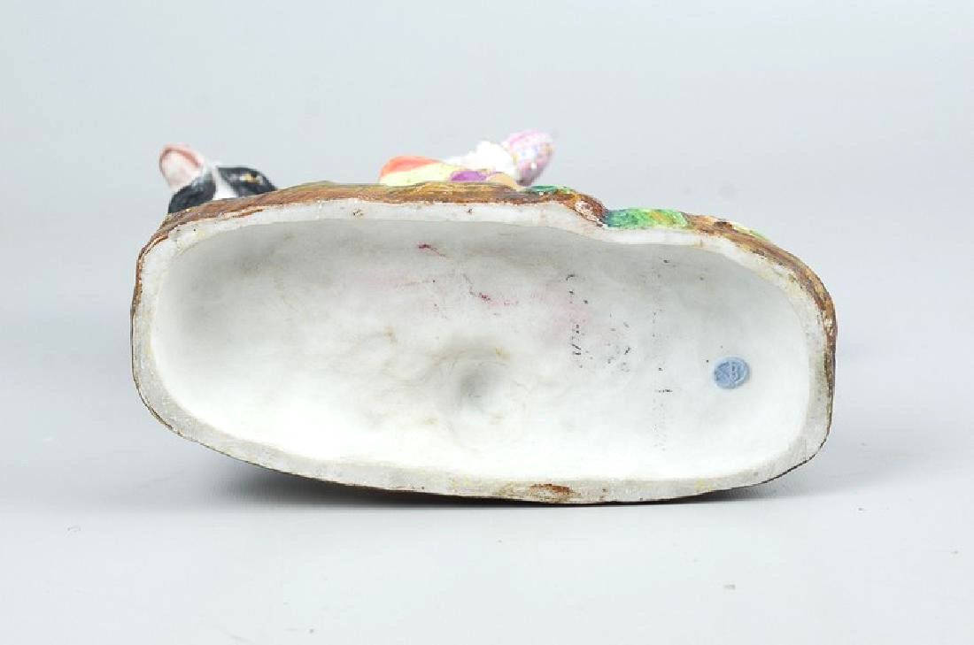 Count Bruhl's Tailor, Bisque Porcelain Goat and Rider, Vion et Baury