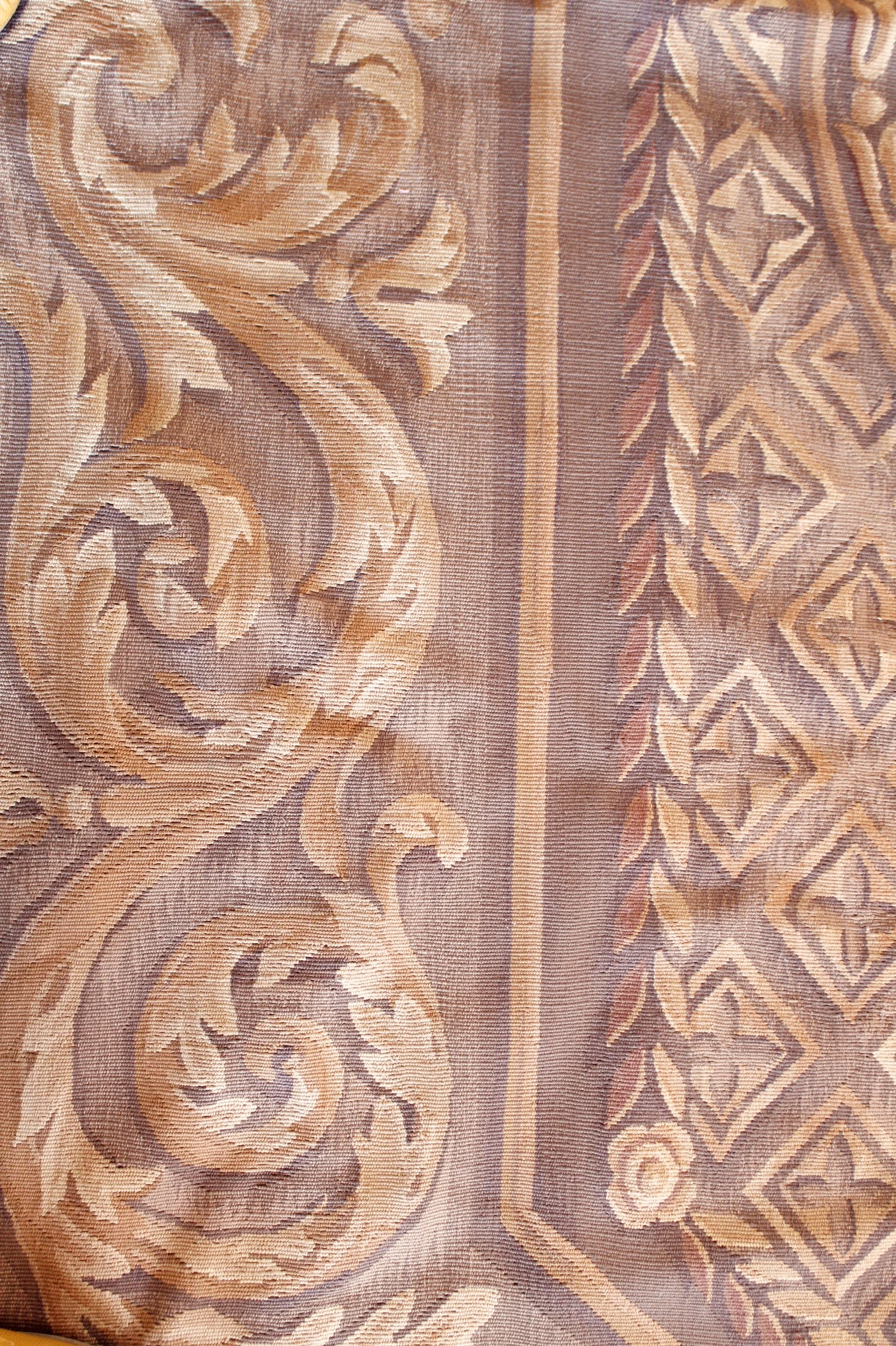 French Aubusson Style Wool Flatweave Carpet