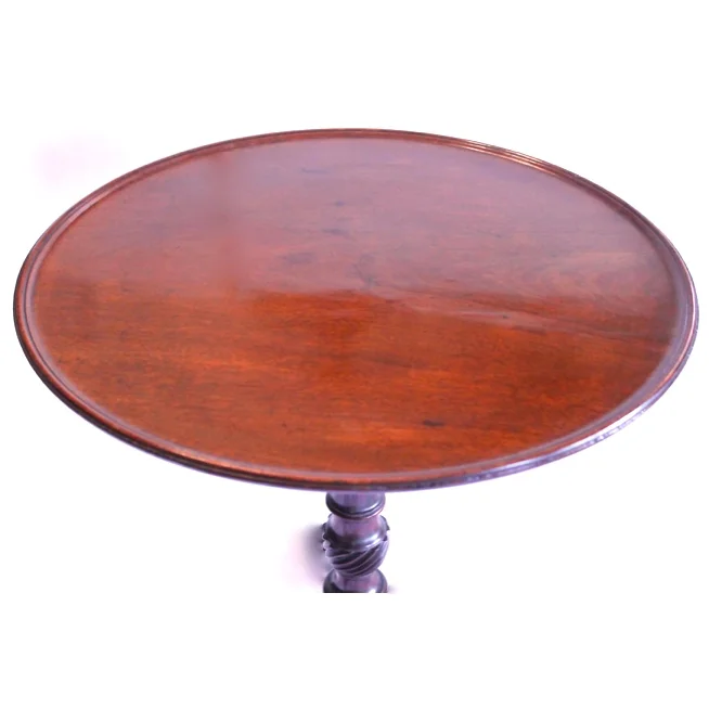 George II Period Mahogany Dish Top Tilt Top Table