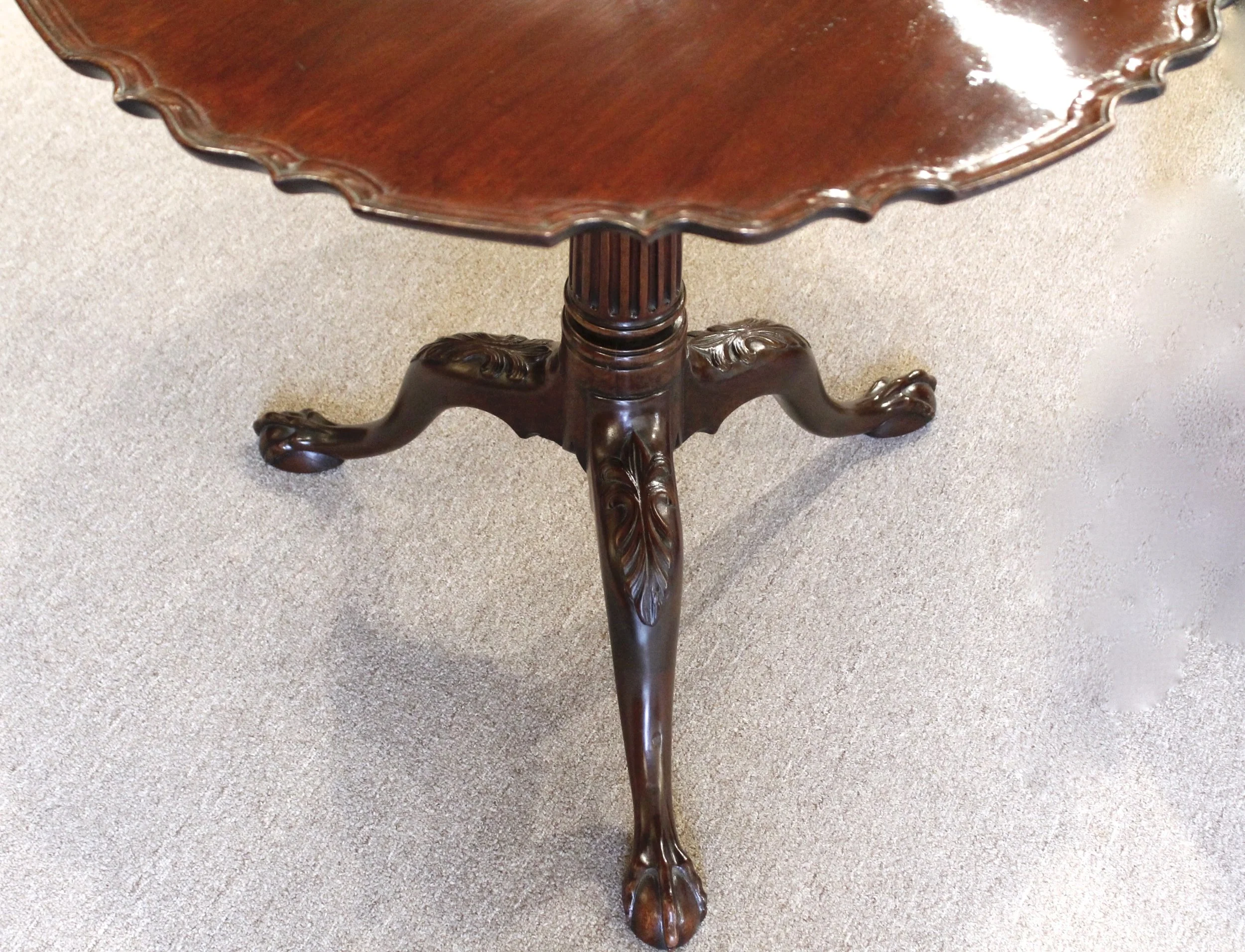 George II Tilt Top Tea Table  Pie Crust Top