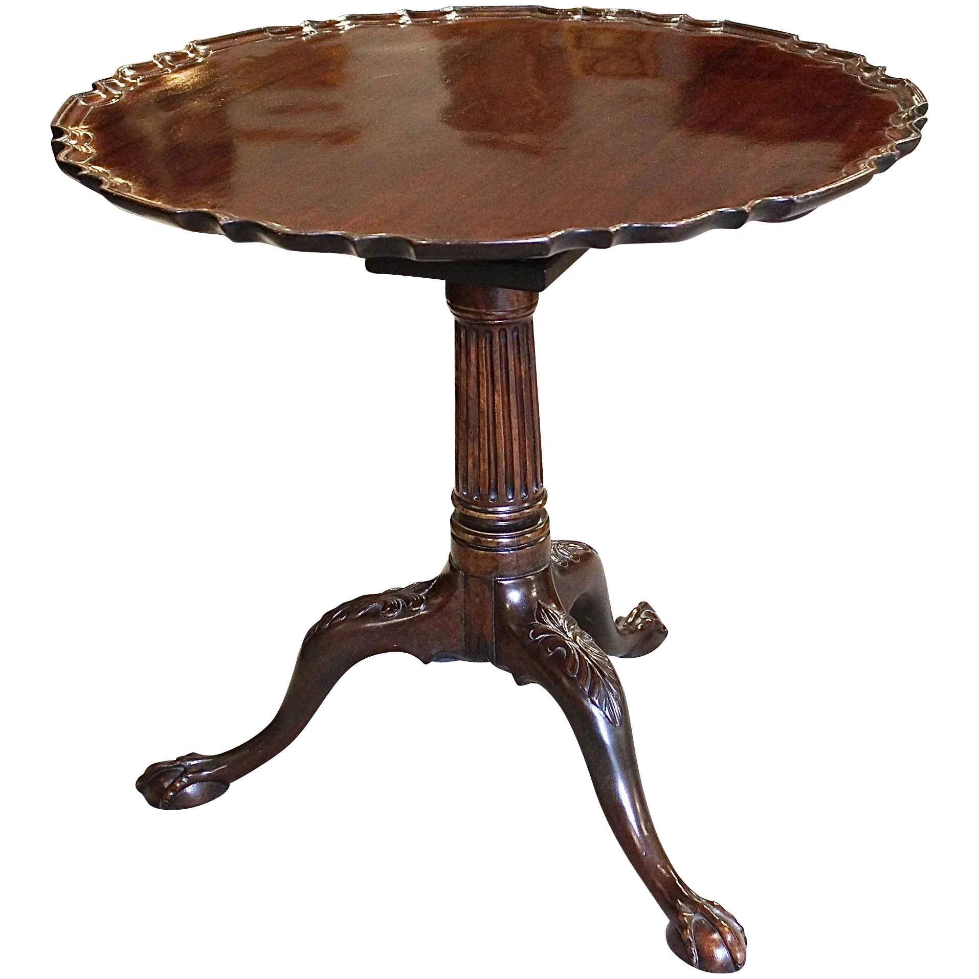 George II Tilt Top Table, with Pie Crust Top