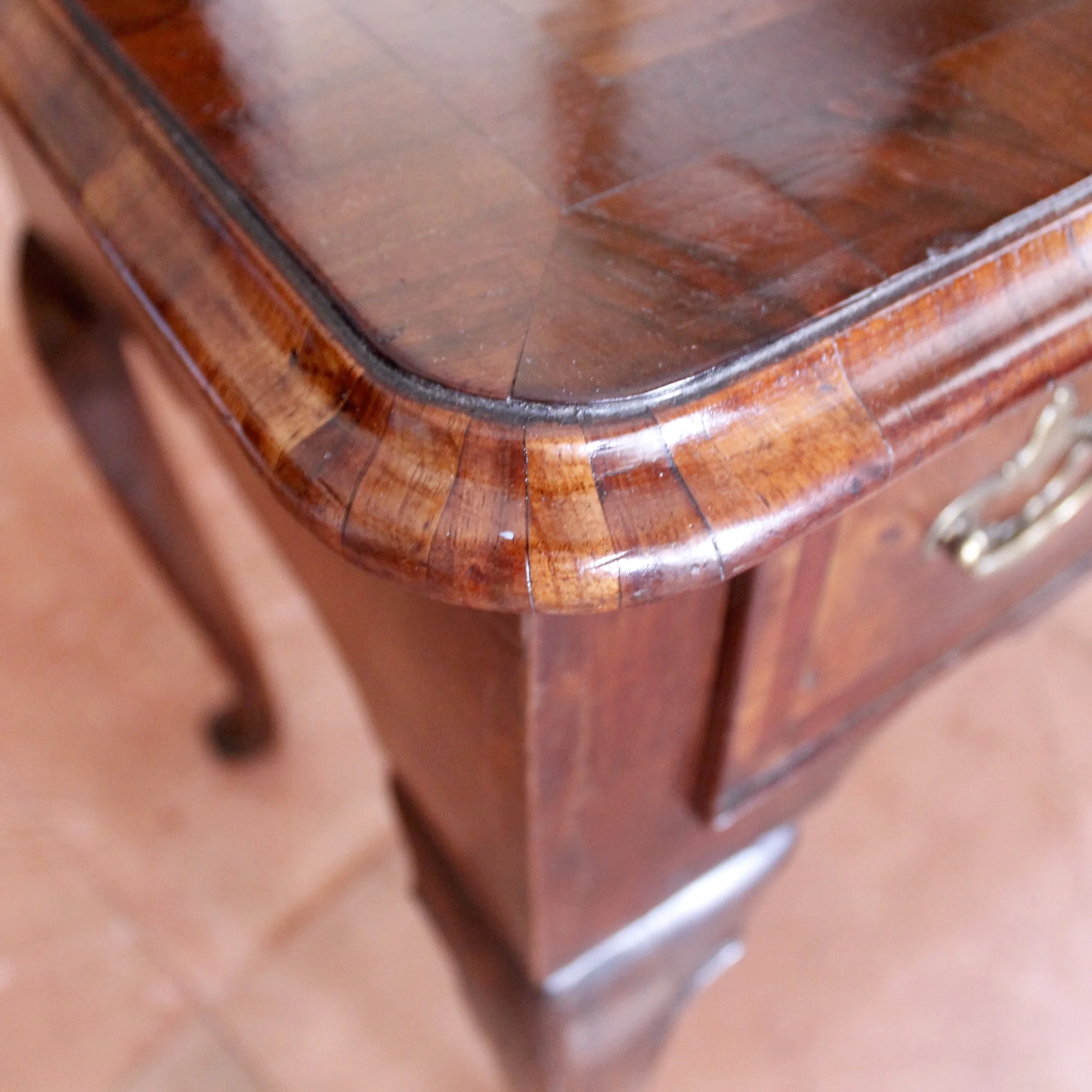 George II Period Inlaid Walnut Lowboy Side Table