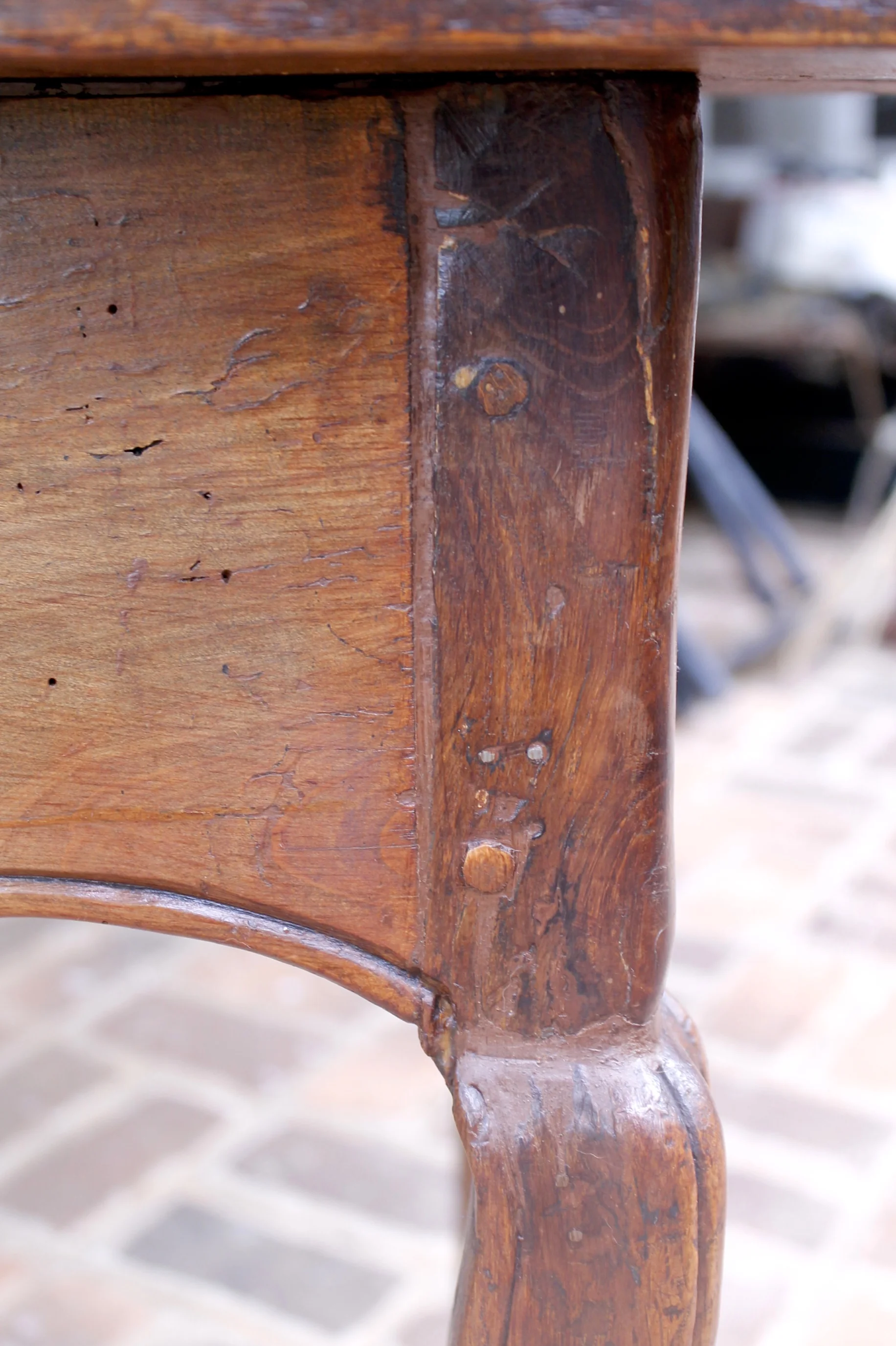 18th Century French Provincial Oak Side Table