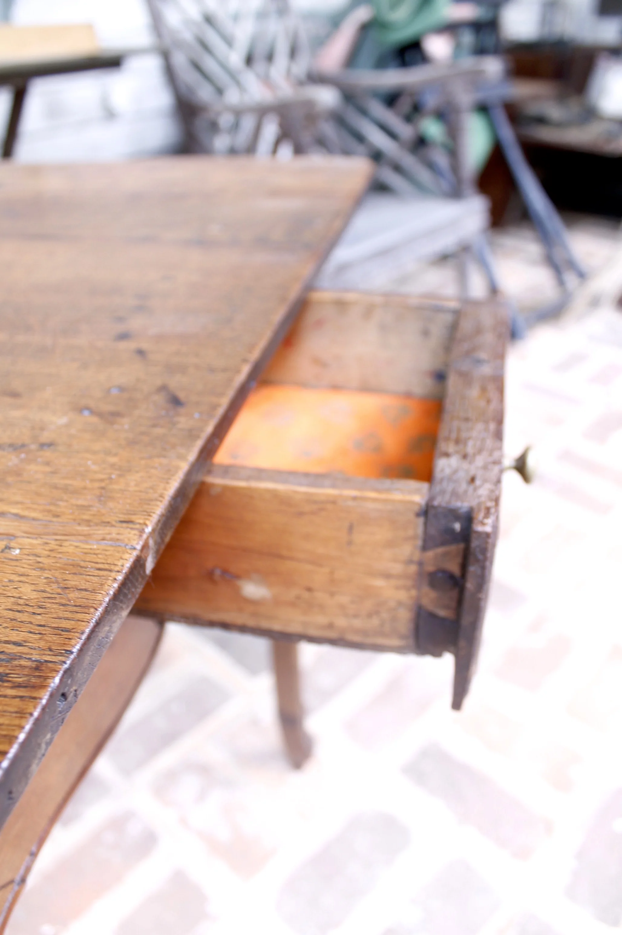 18th Century French Provincial Oak Side Table