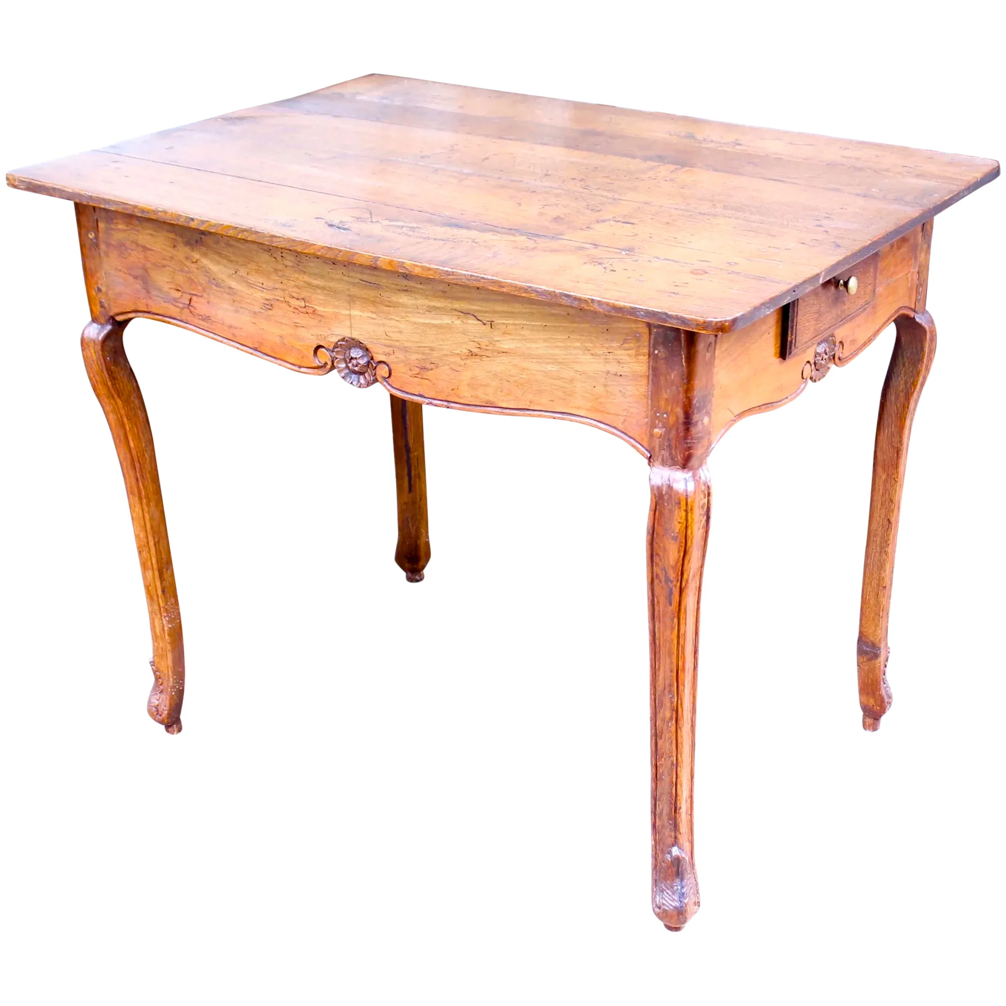 nch Provincial Oak Side Table, 18th Century