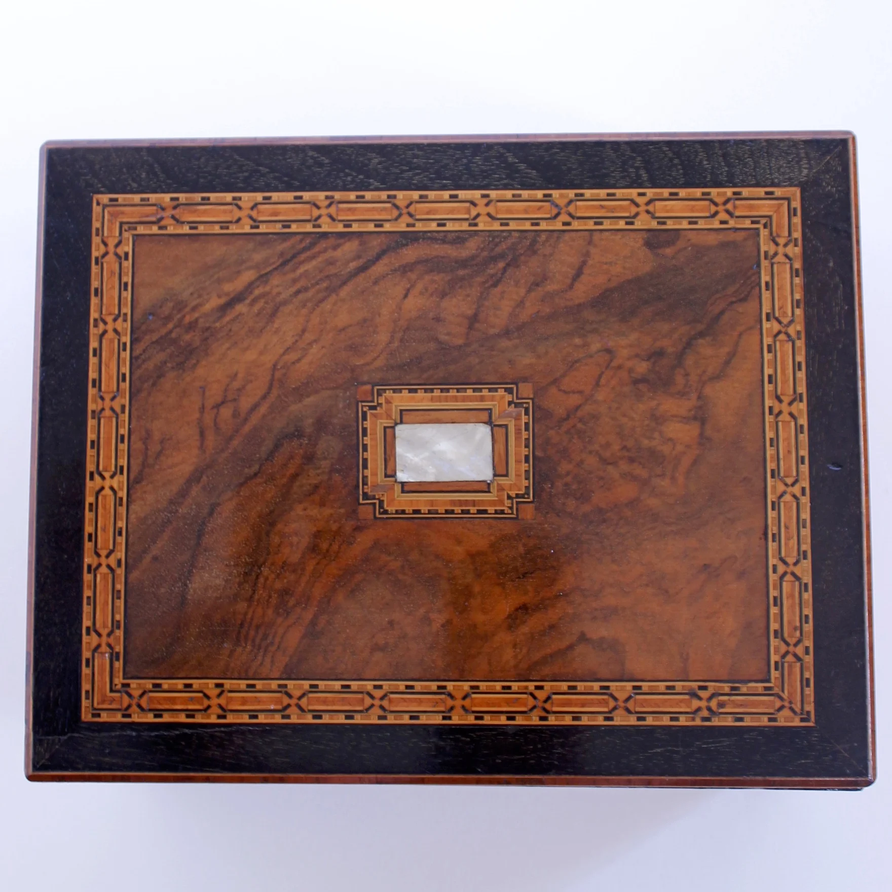 Tunbridge Ware Marquetry Lap Desk with Secret Compartments