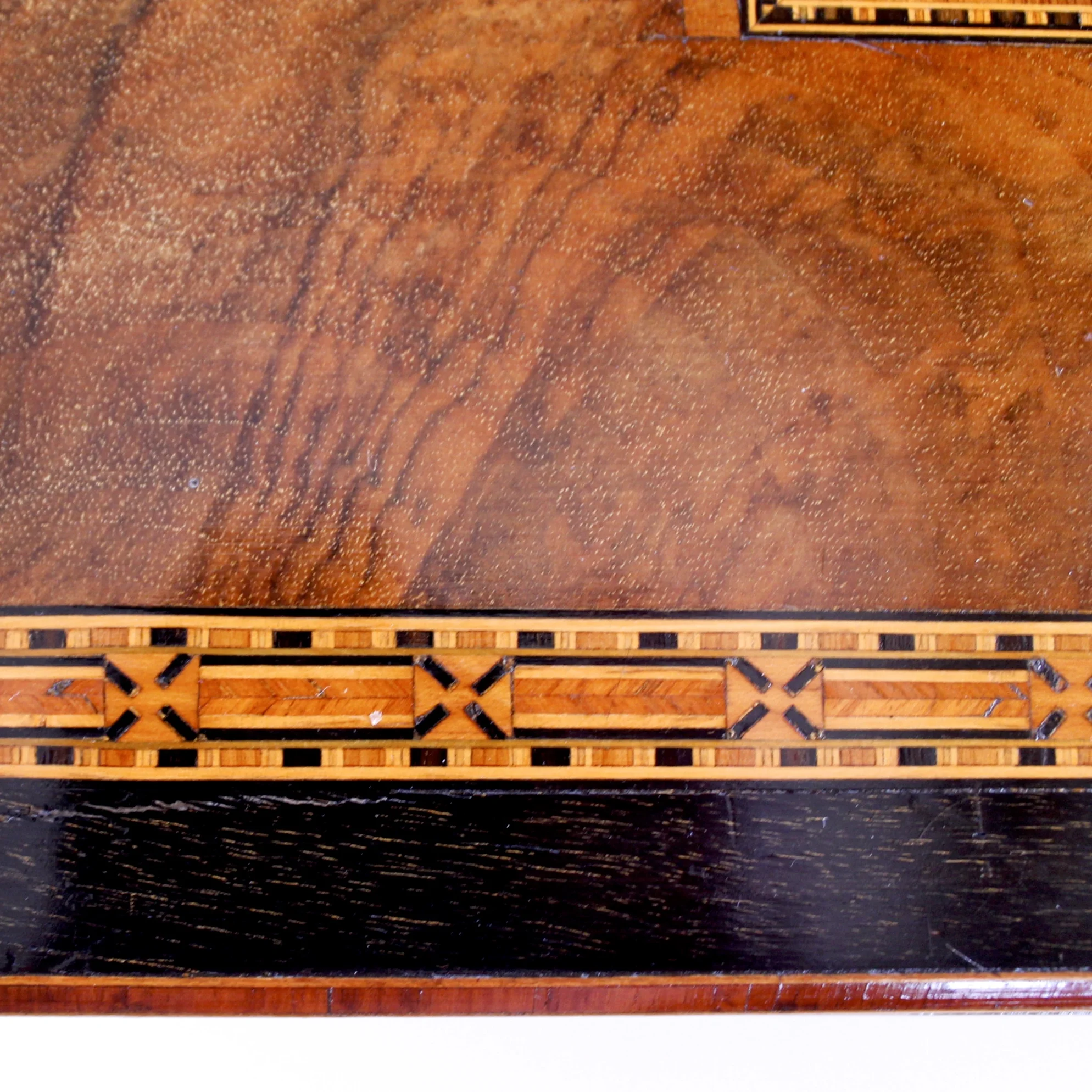 Tunbridge Ware Marquetry Lap Desk with Secret Compartments
