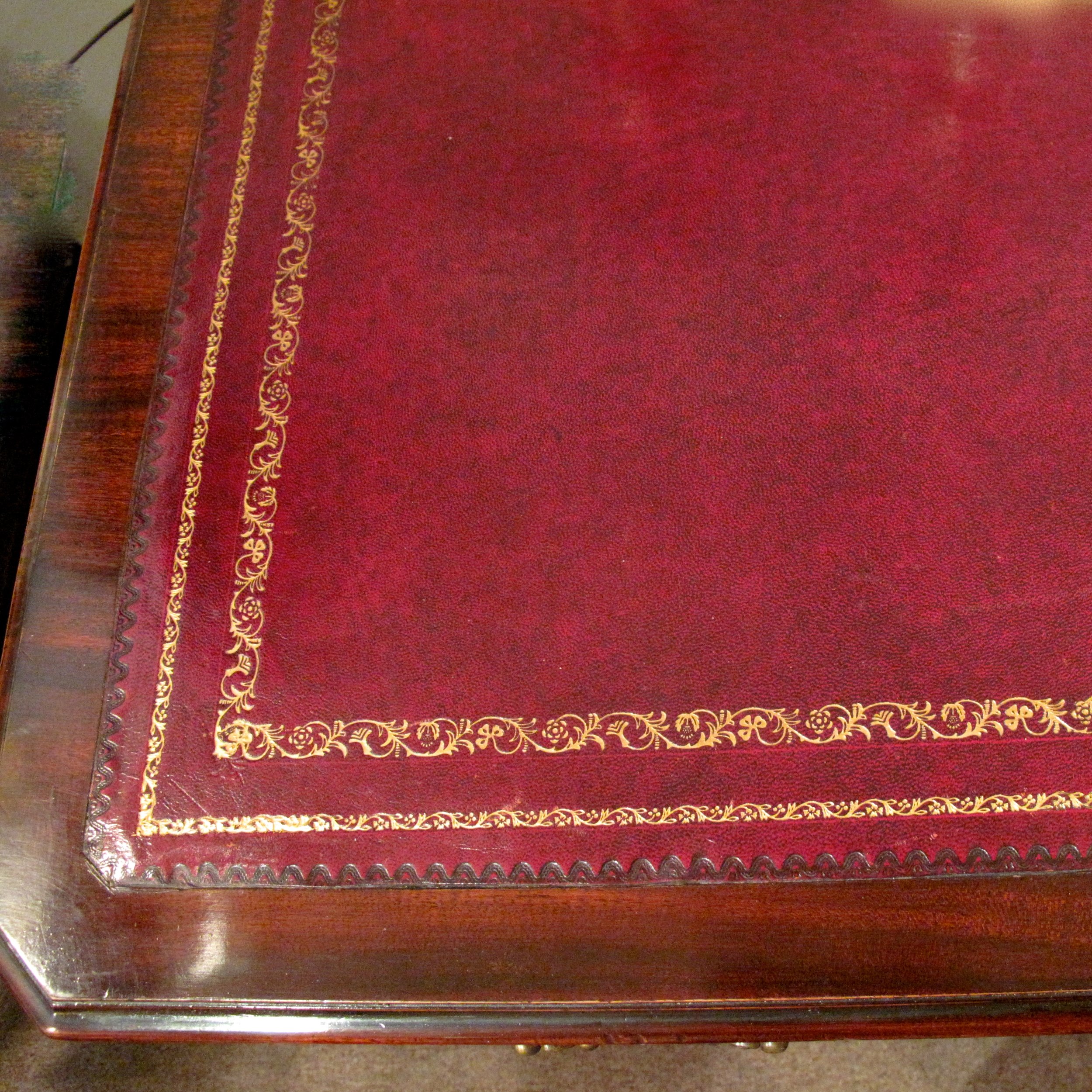 English George III Style Mahogany Pedestal Desk