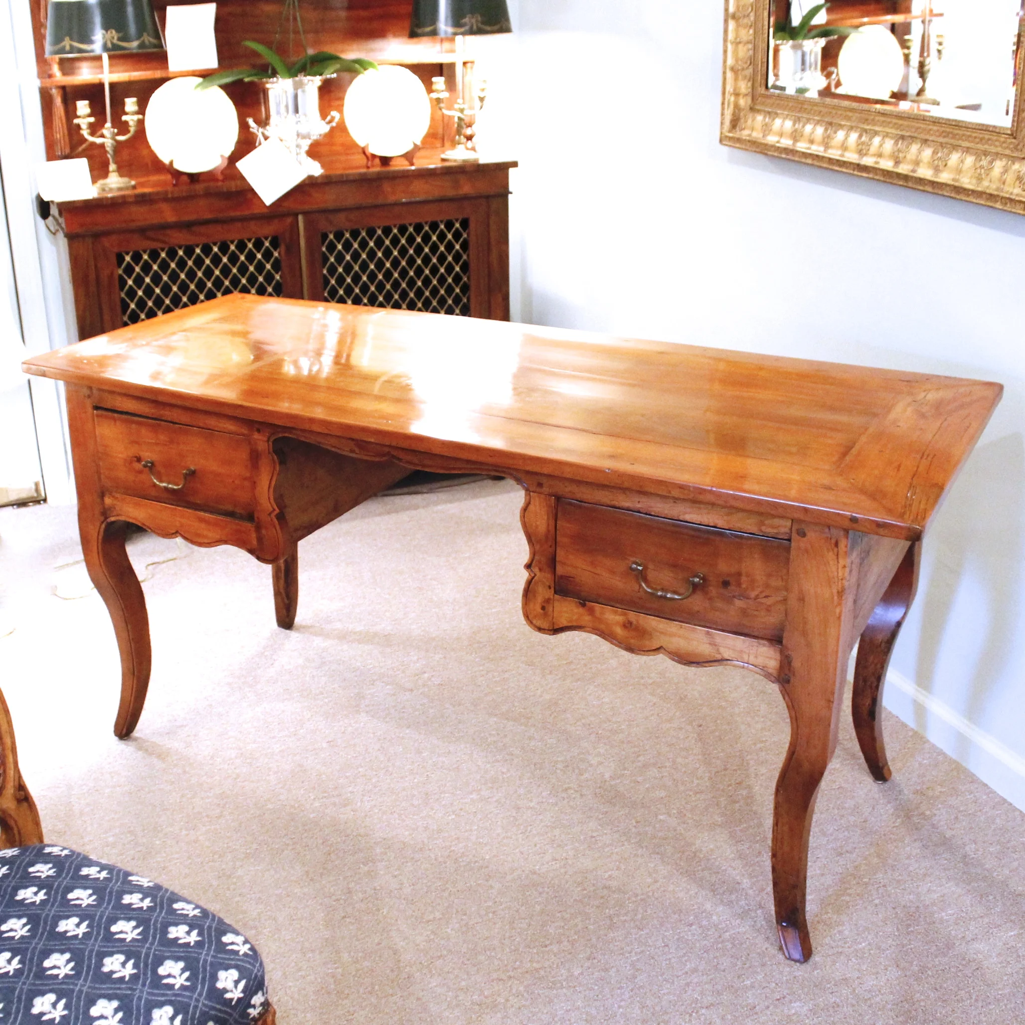 French fruitwood desk