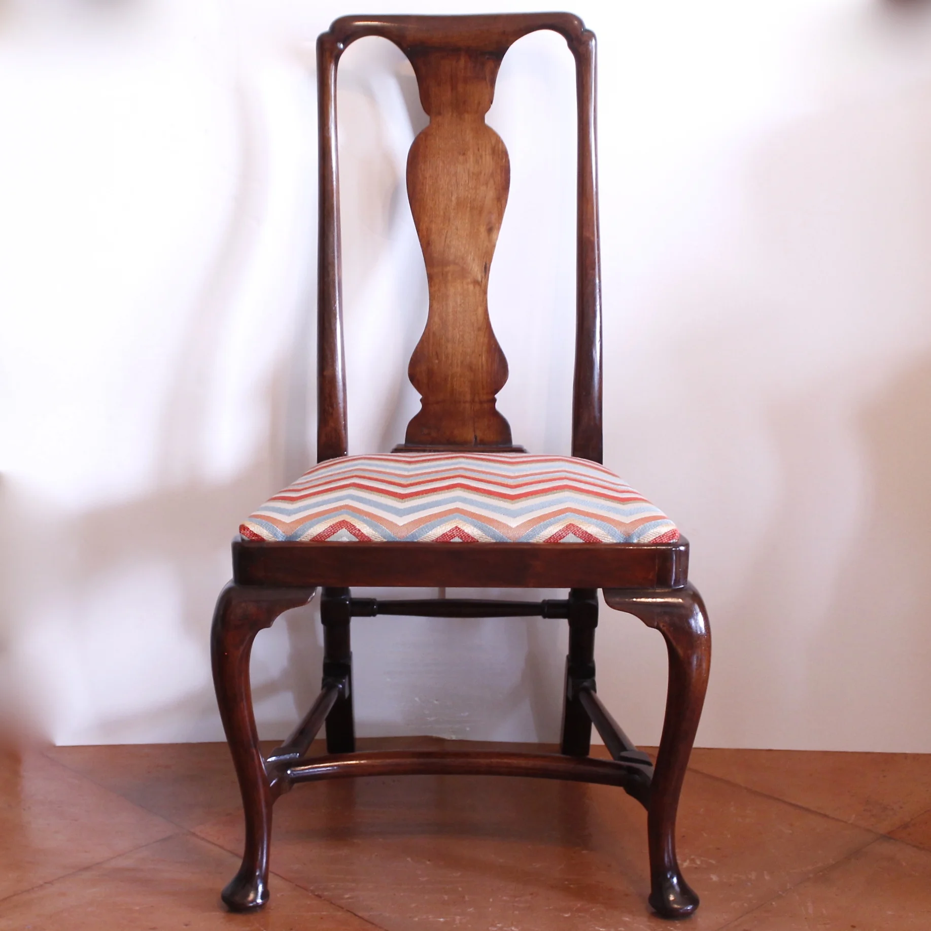 Pair of Walnut George I - George II Side Chairs
