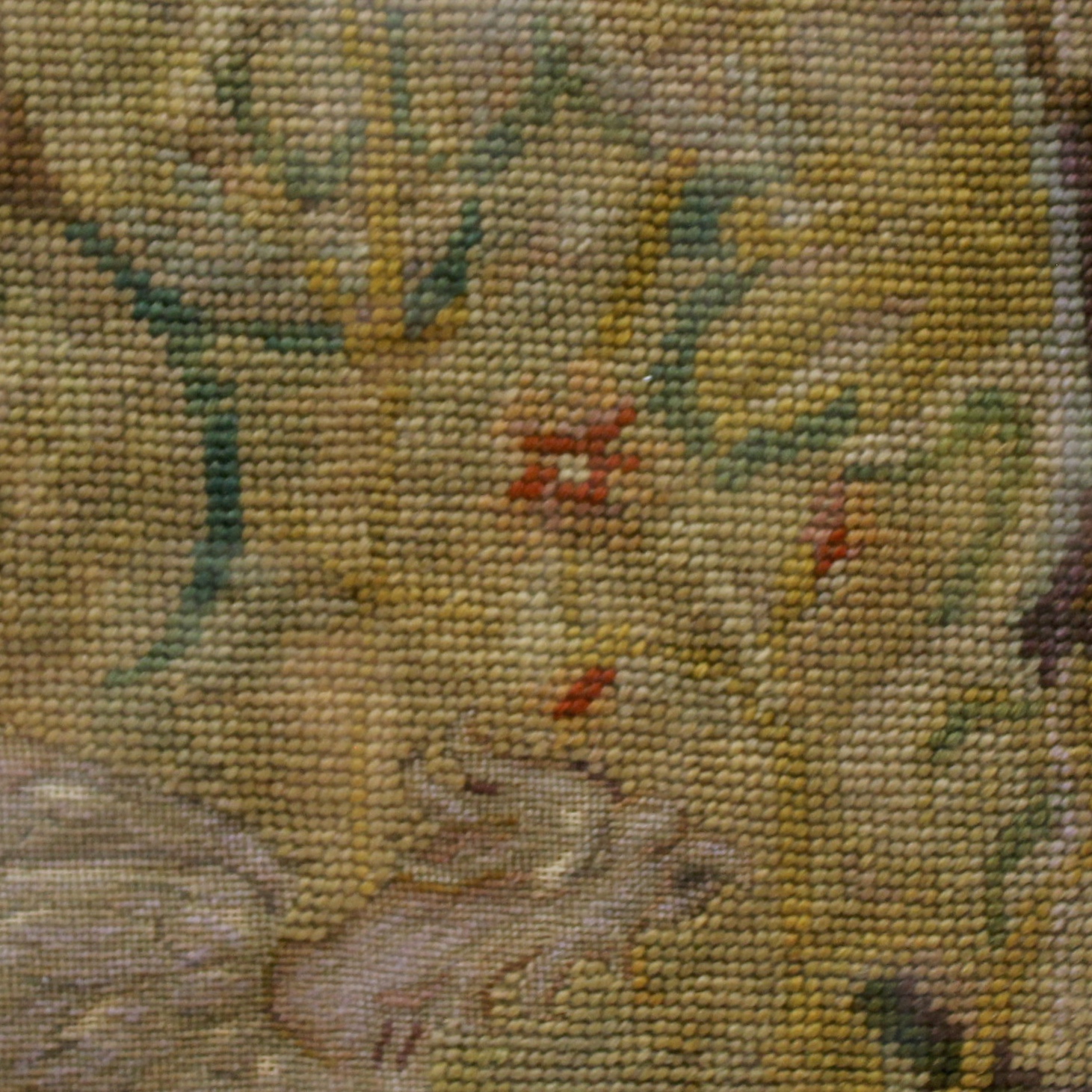 19th Century English Needlework with Wyverns
