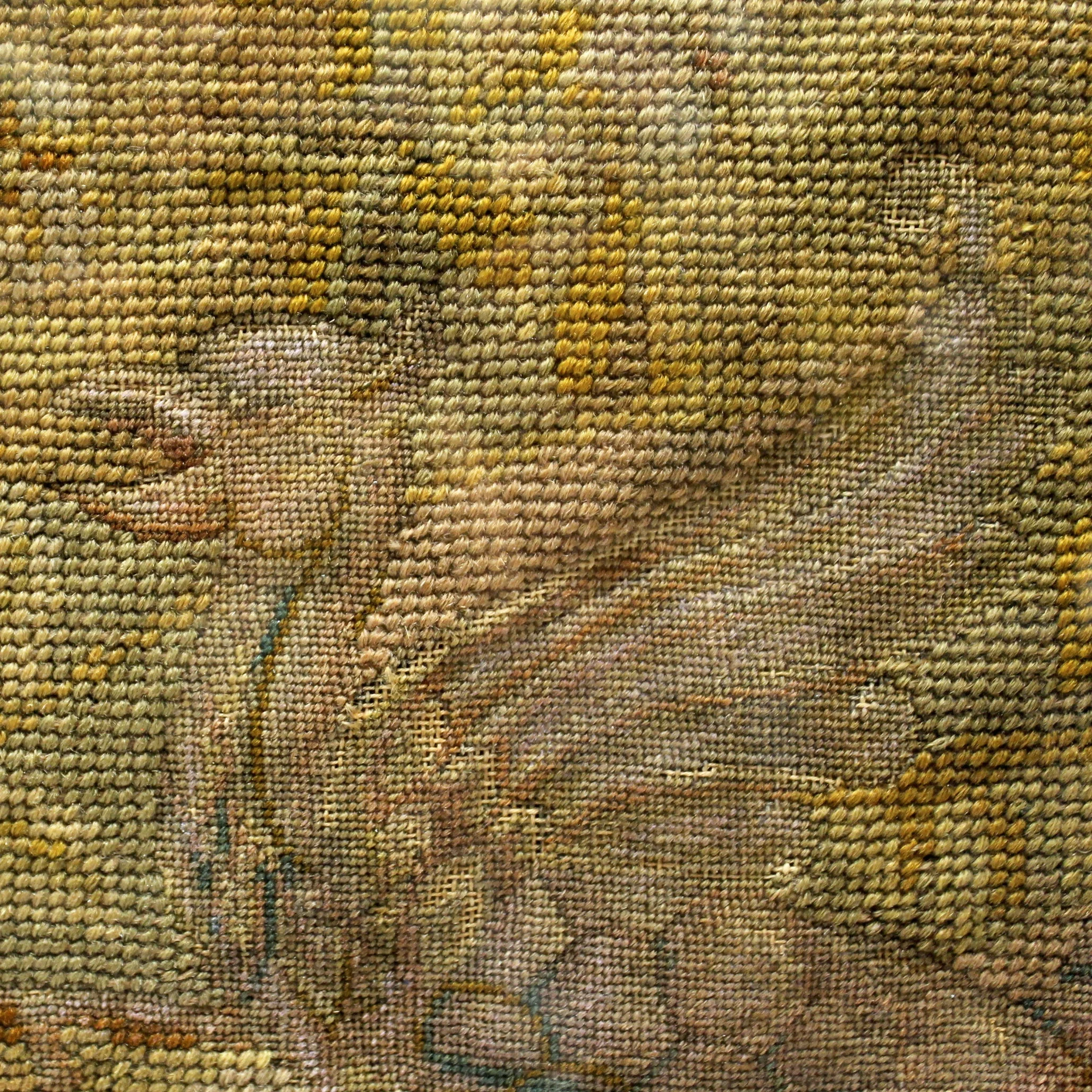 19th Century English Needlework with Wyverns