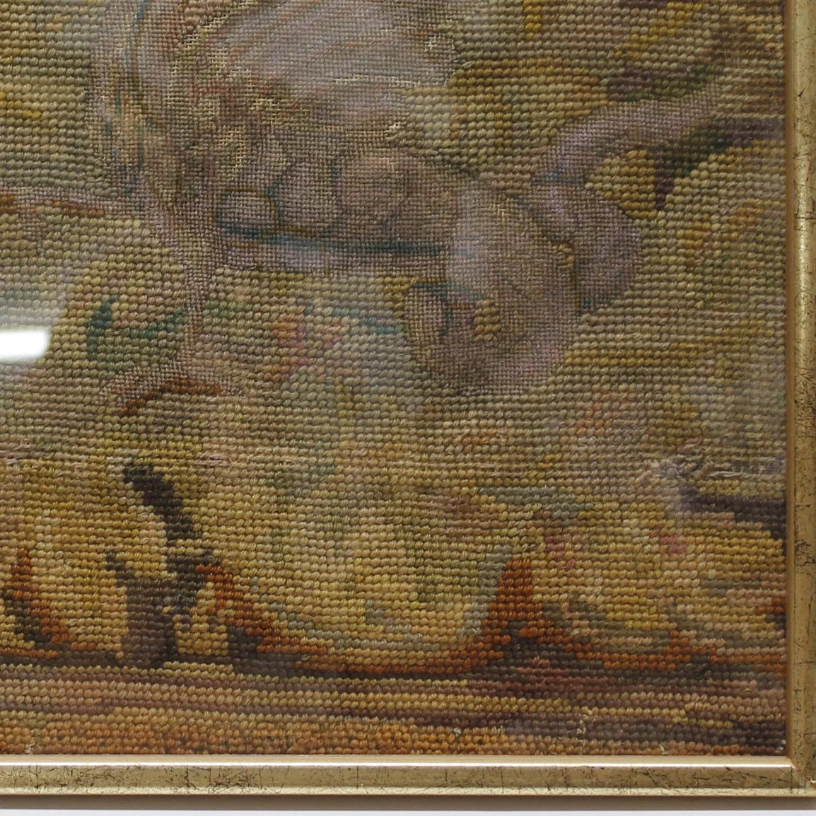 19th Century English Needlework with Wyverns