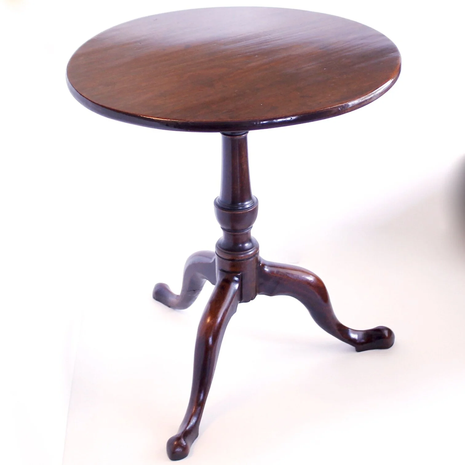 Small Provincial Georgian Mahogany Tilt Top Table