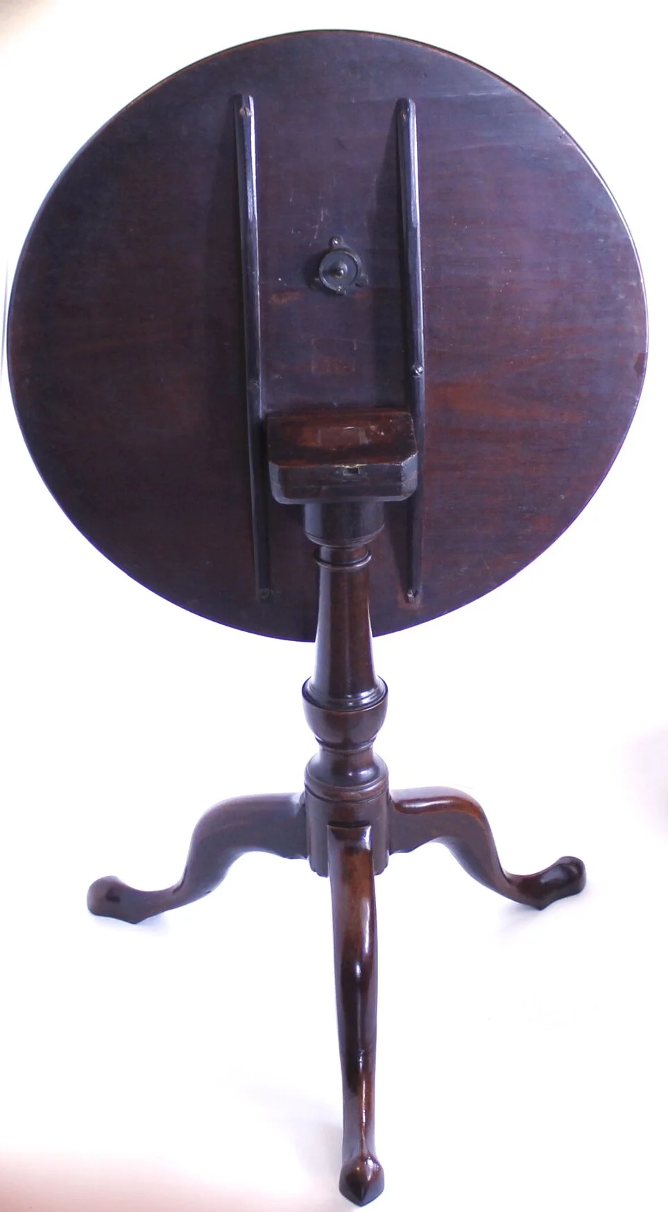 Small Provincial Georgian Mahogany Tilt Top Table