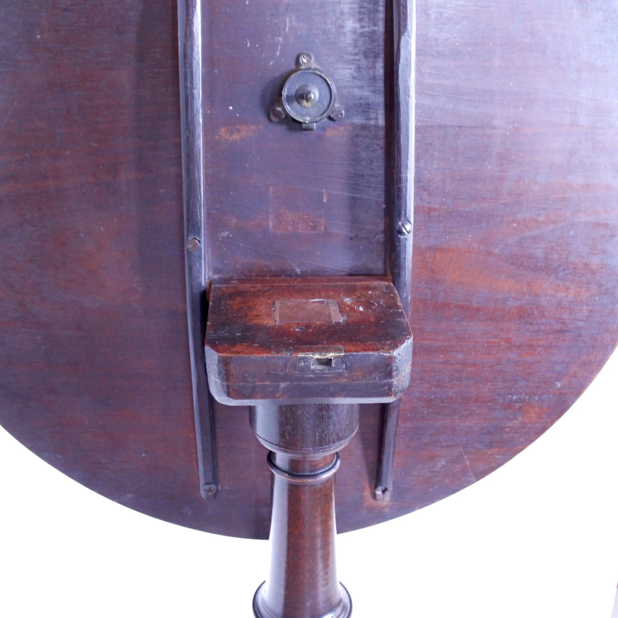 Small Provincial Georgian Mahogany Tilt Top Table