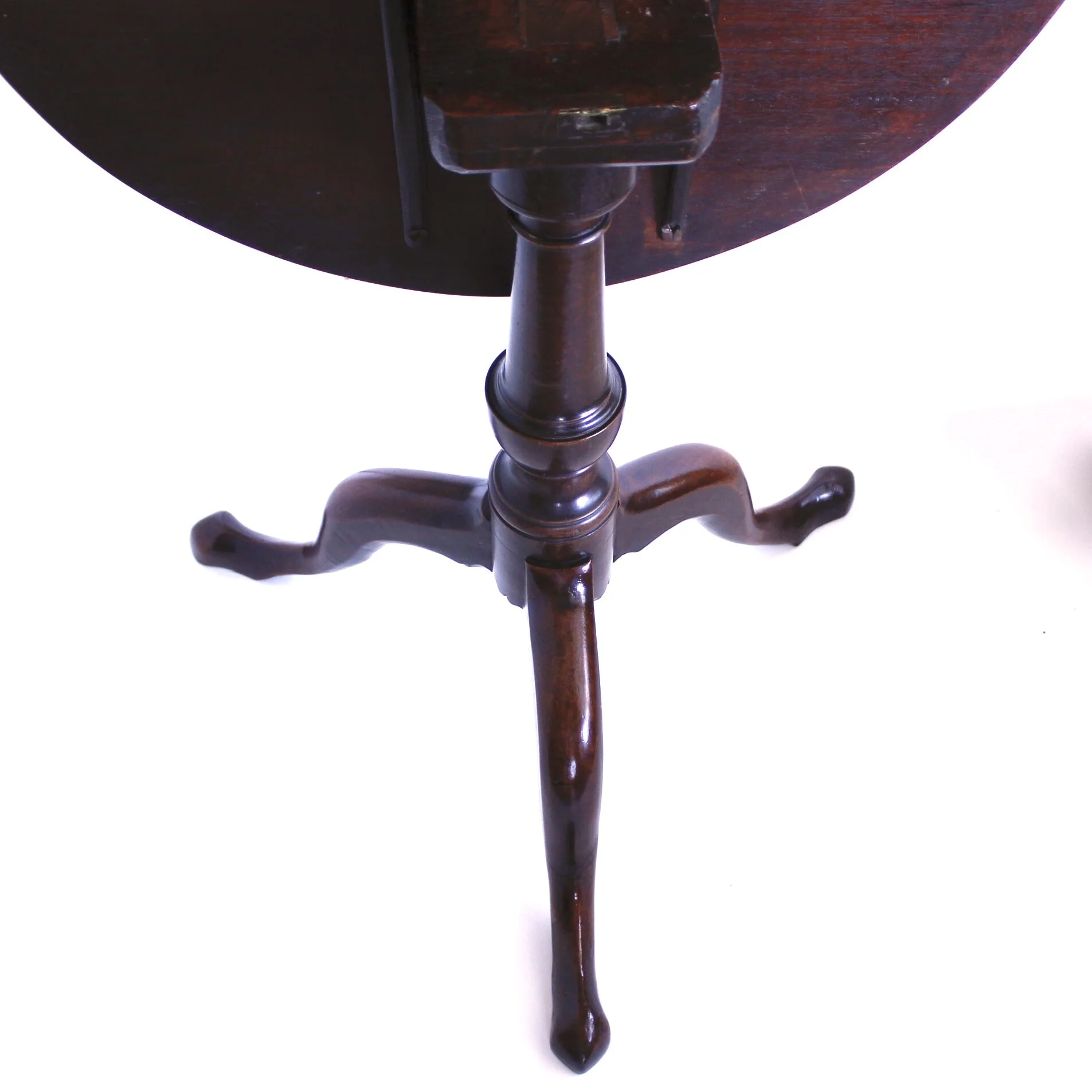 Small Provincial Georgian Mahogany Tilt Top Table