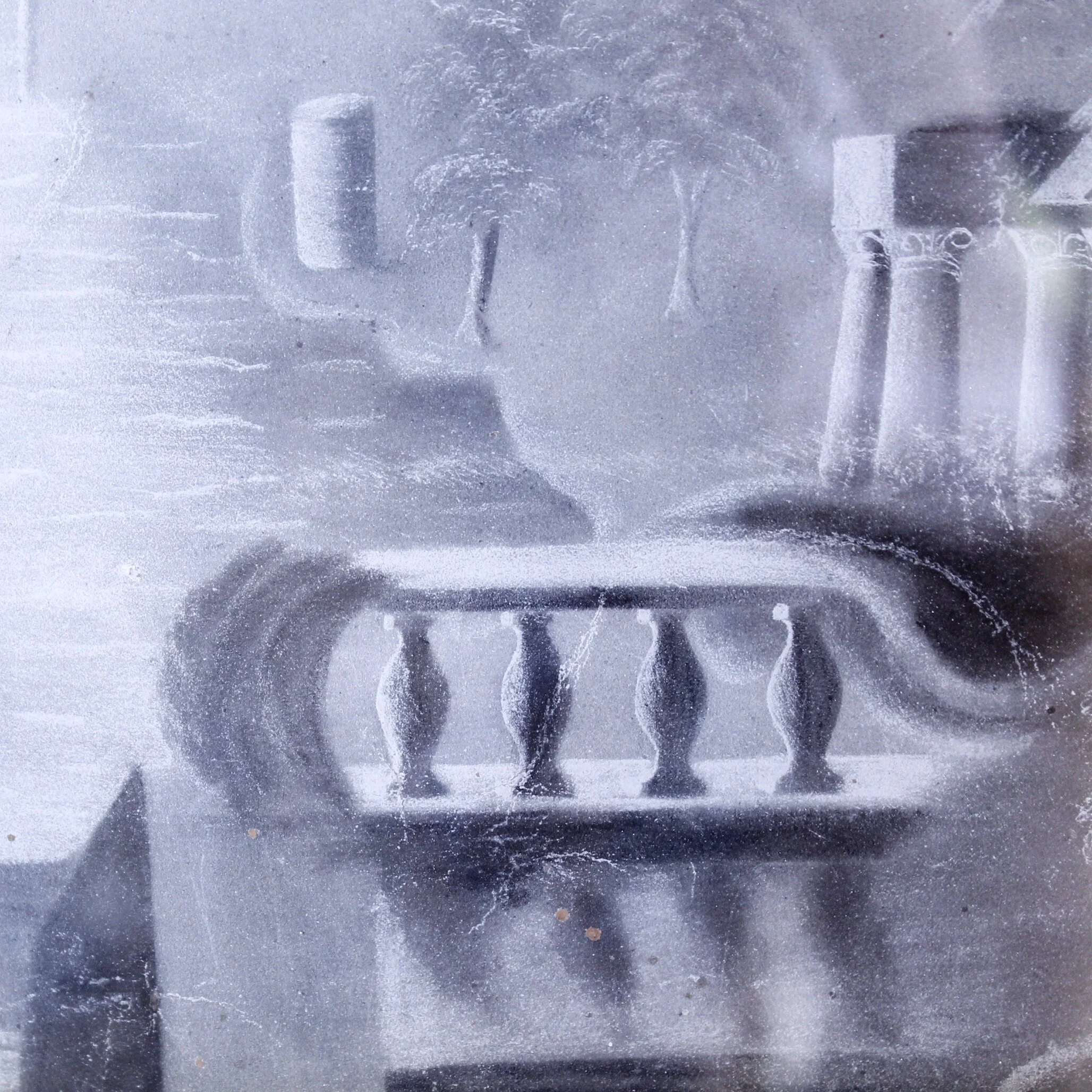 Folk Art Sandpaper Seascape Painting