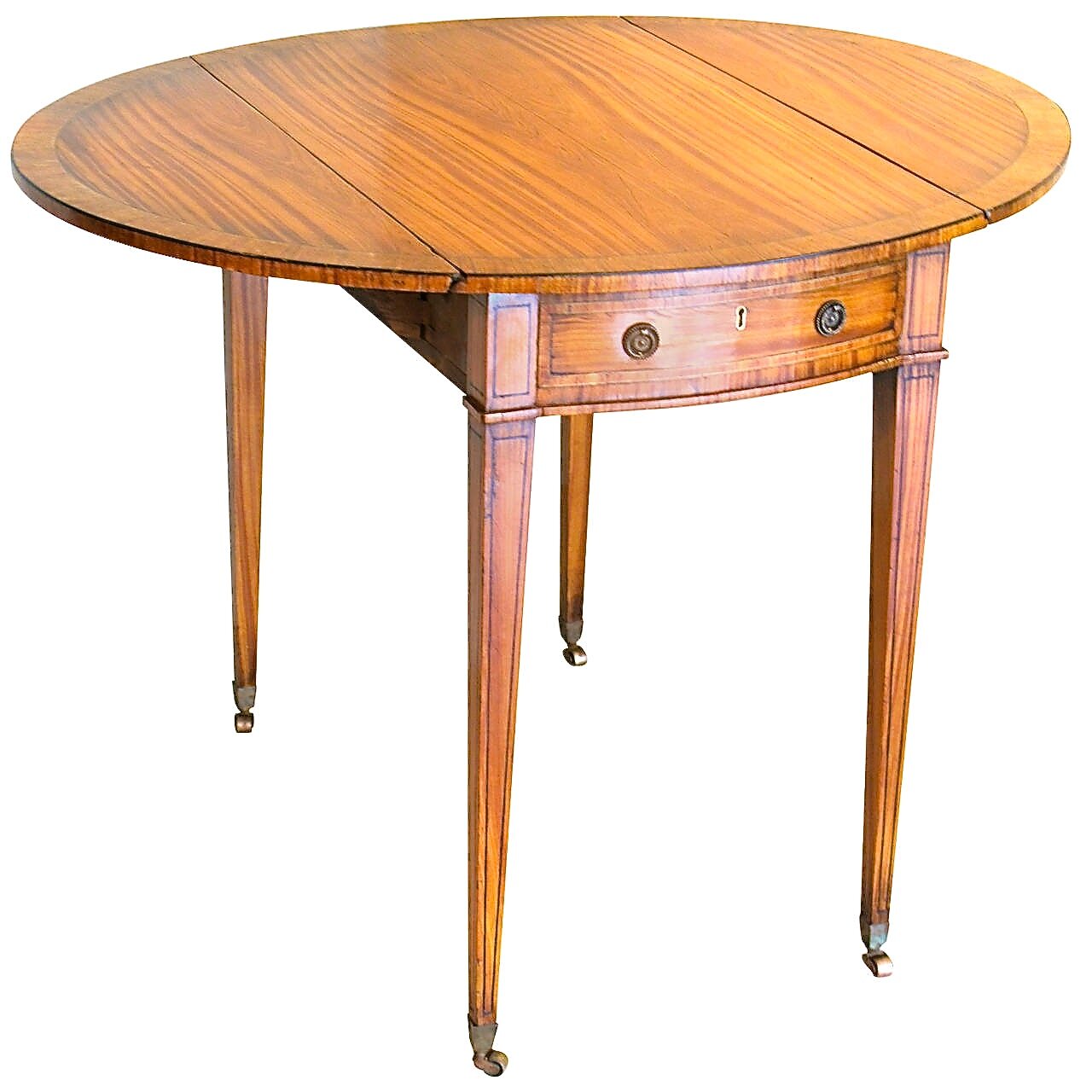 George III Period Satinwood Pembroke Table
