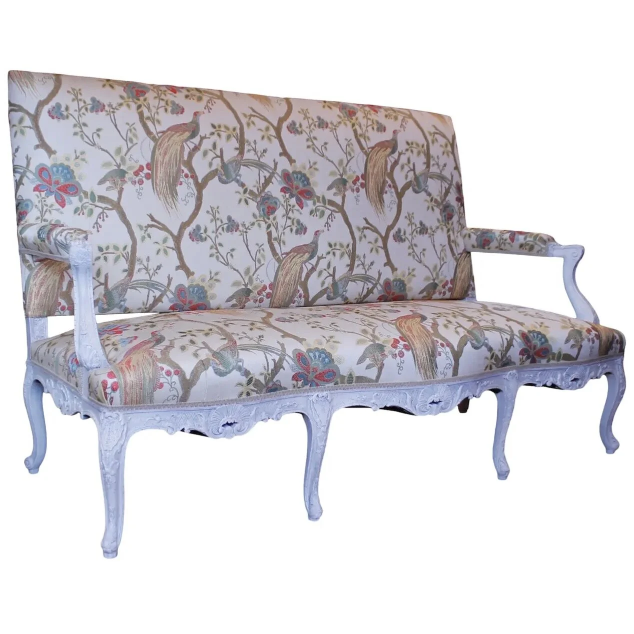 Antique French Régence Style Sofa or Settee