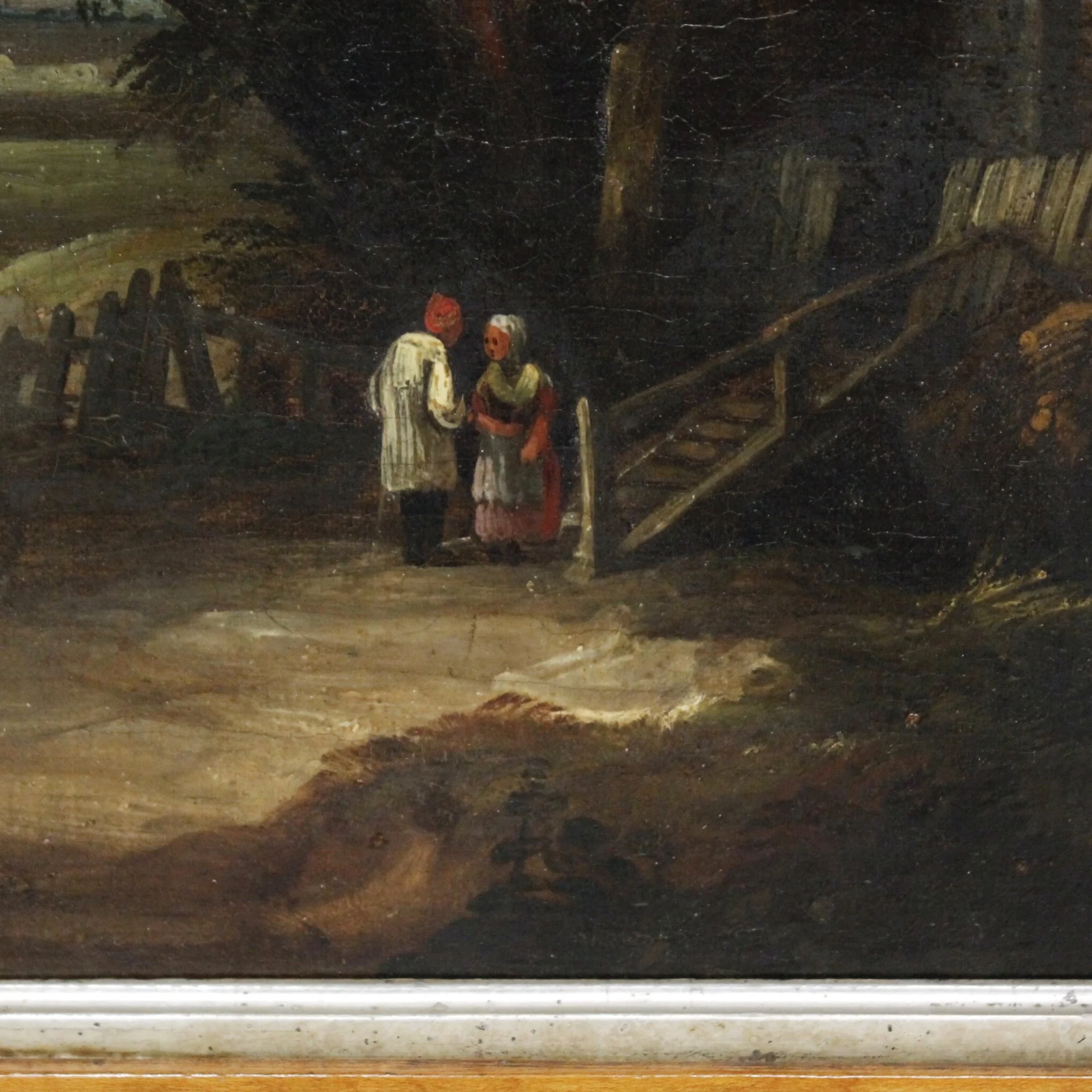 Pair of English Landscape Paintings, Oil on Canvas, 19th Century