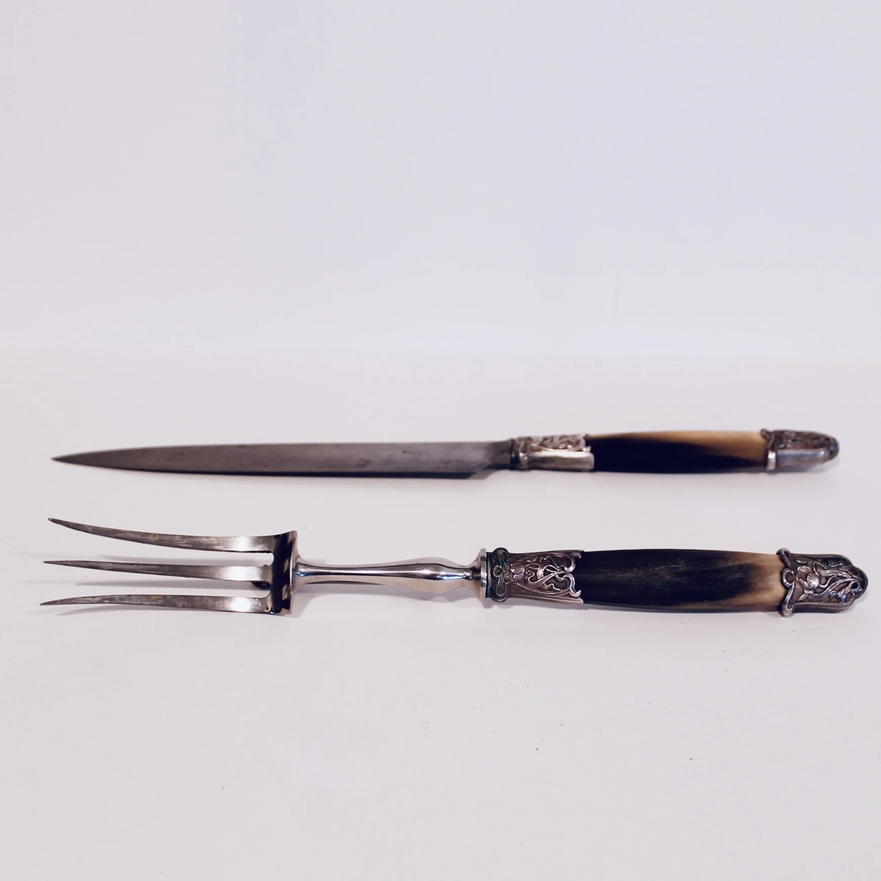 Antique Art Nouveau French Carving Set