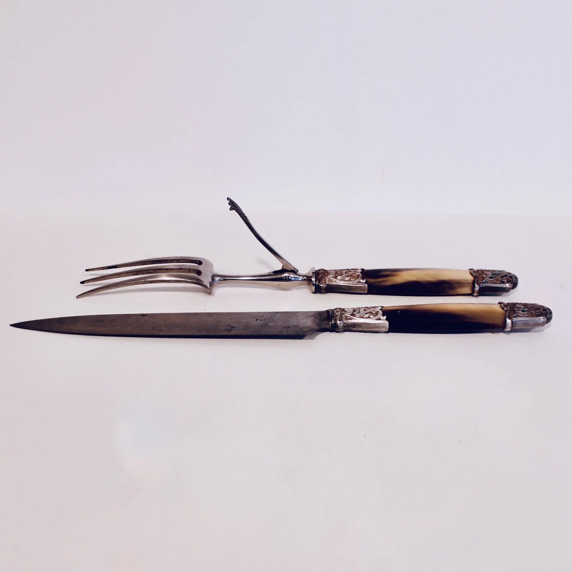 Antique Art Nouveau French Carving Set