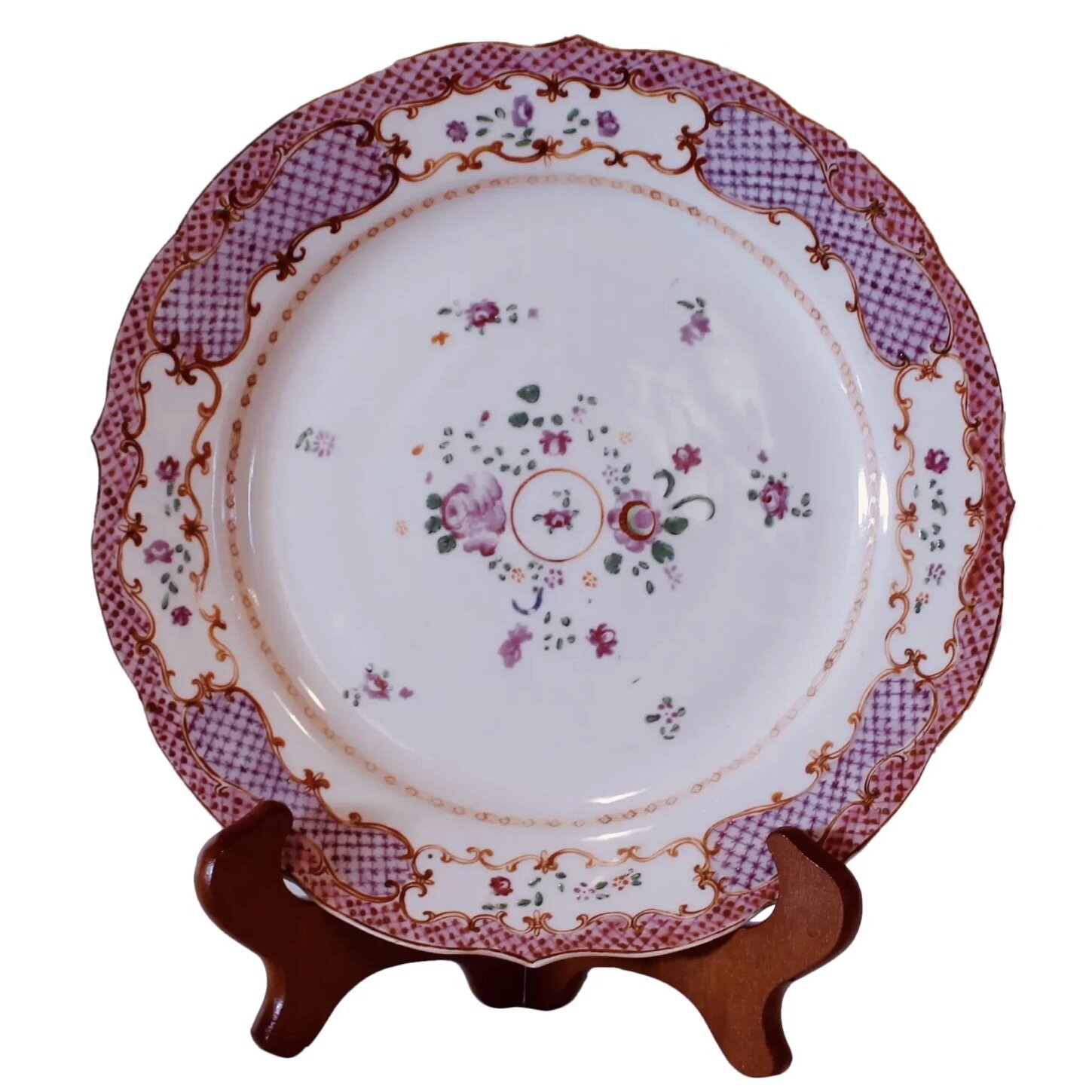 Chinese Export Famille Rose Qianlong Plate